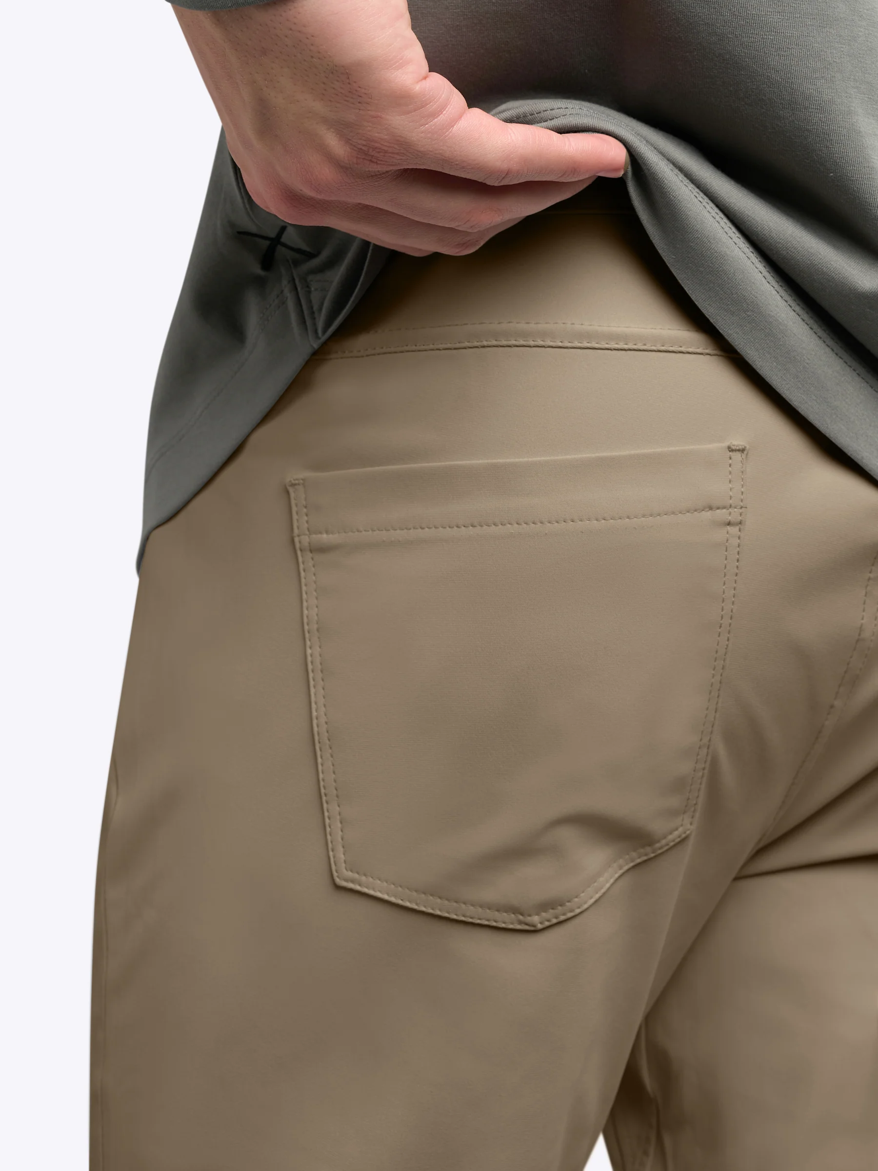 AO 5 Pocket Pant | Sepia Tint Slim-fit Versaknit® - Image 5