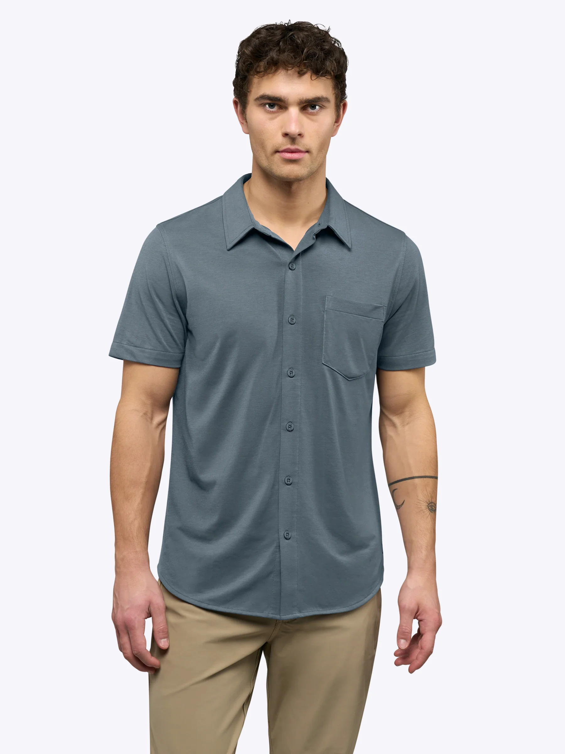 AO Button Up | Ocean Storm Signature-Fit PYCA Pro® - Image 2