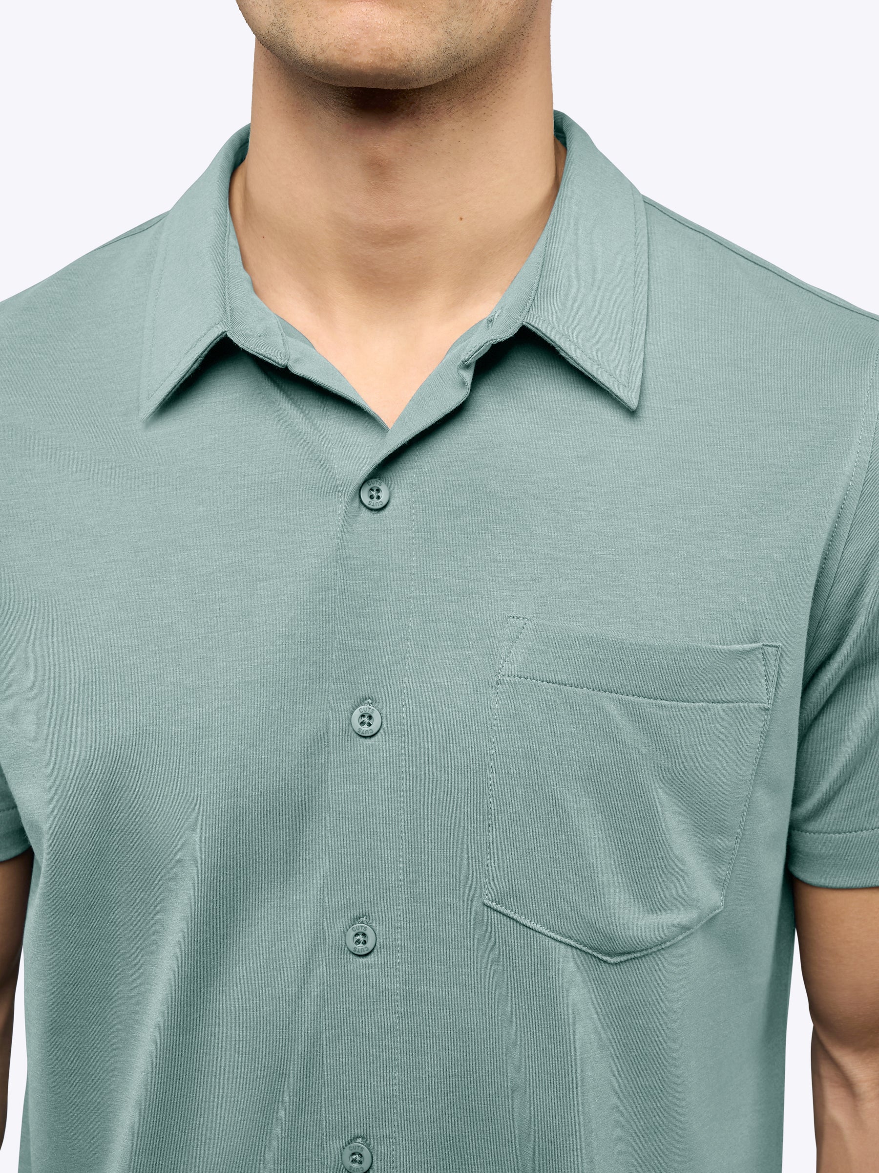 AO Button Up | Stormy Sea Signature-Fit PYCA Pro® - Image 5