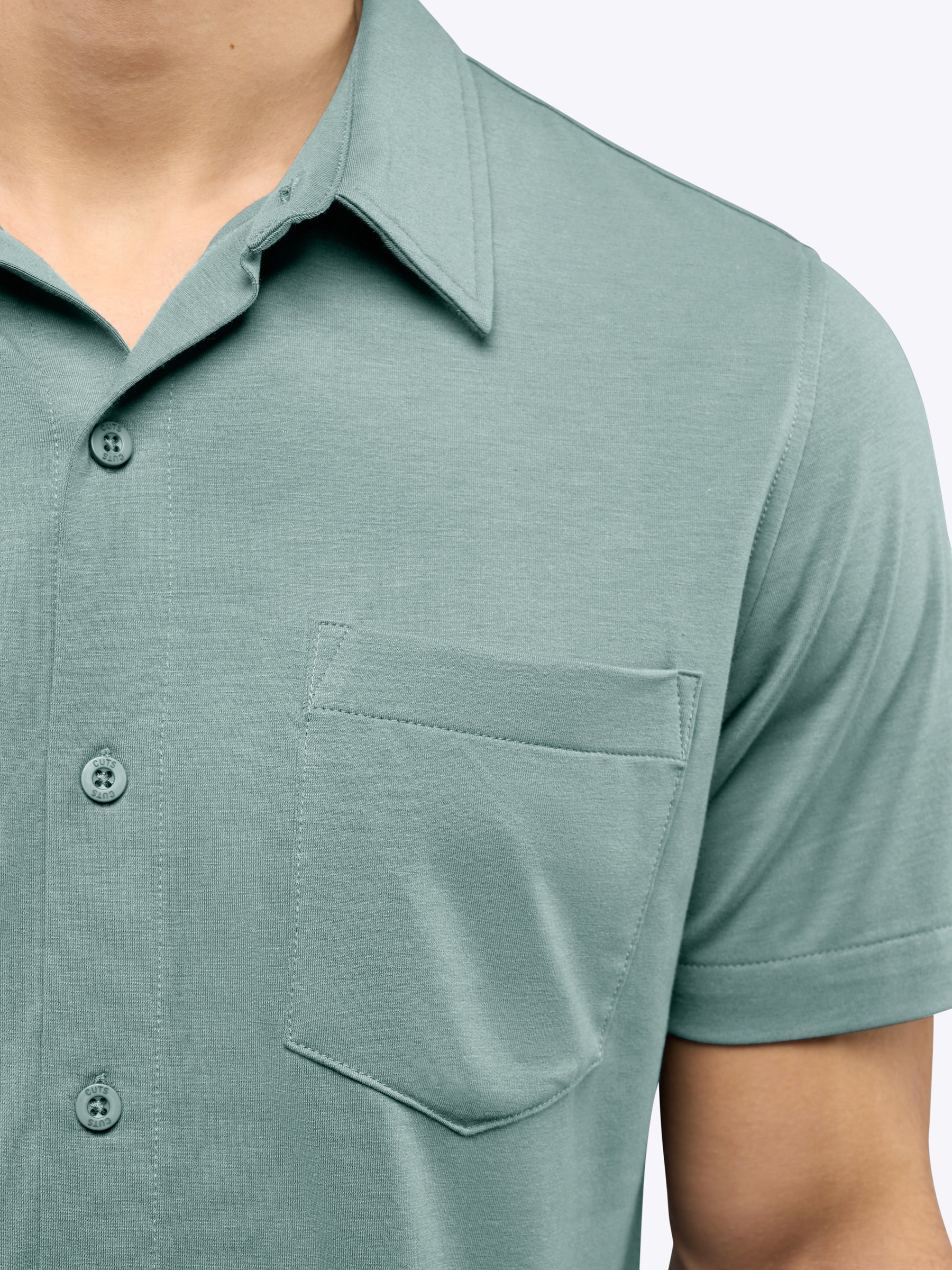 AO Button Up | Stormy Sea Signature-Fit PYCA Pro® - Image 6