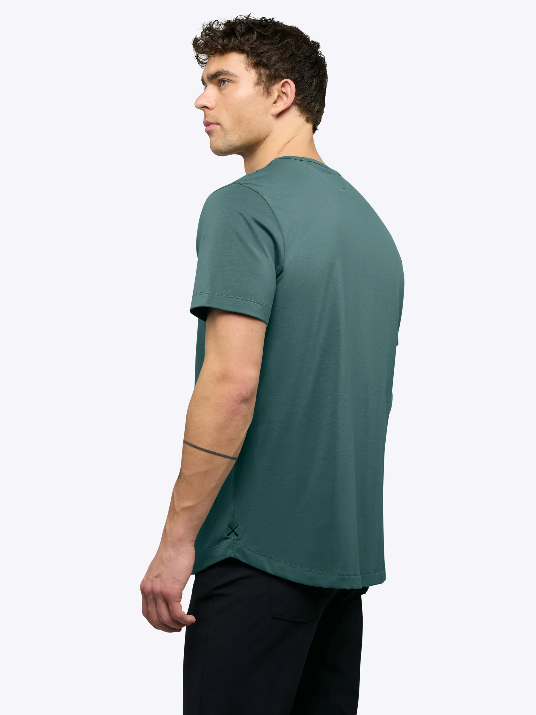 AO Curve-Hem Tee | Blue Spruce Signature-Fit PYCA Pro® - Image 3