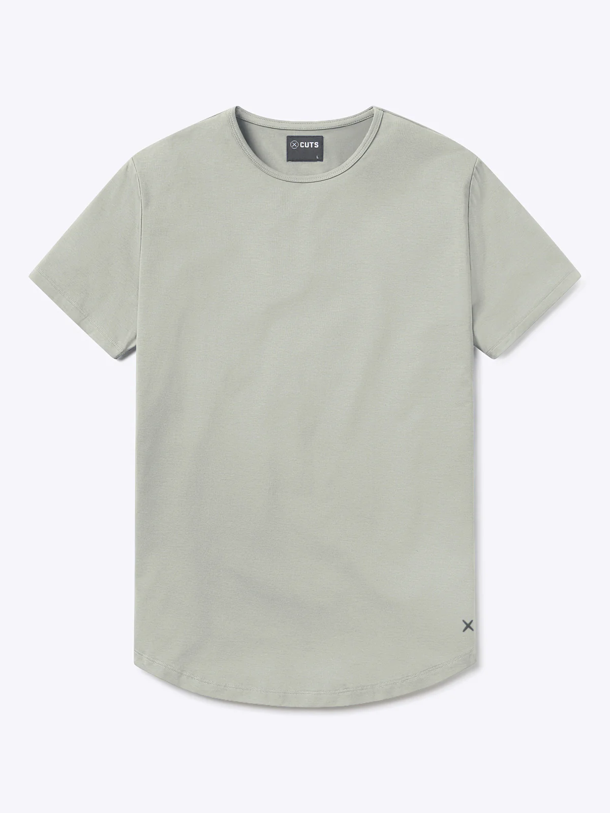 AO Curve-Hem Tee | Morning Dove Signature-Fit PYCA Pro®