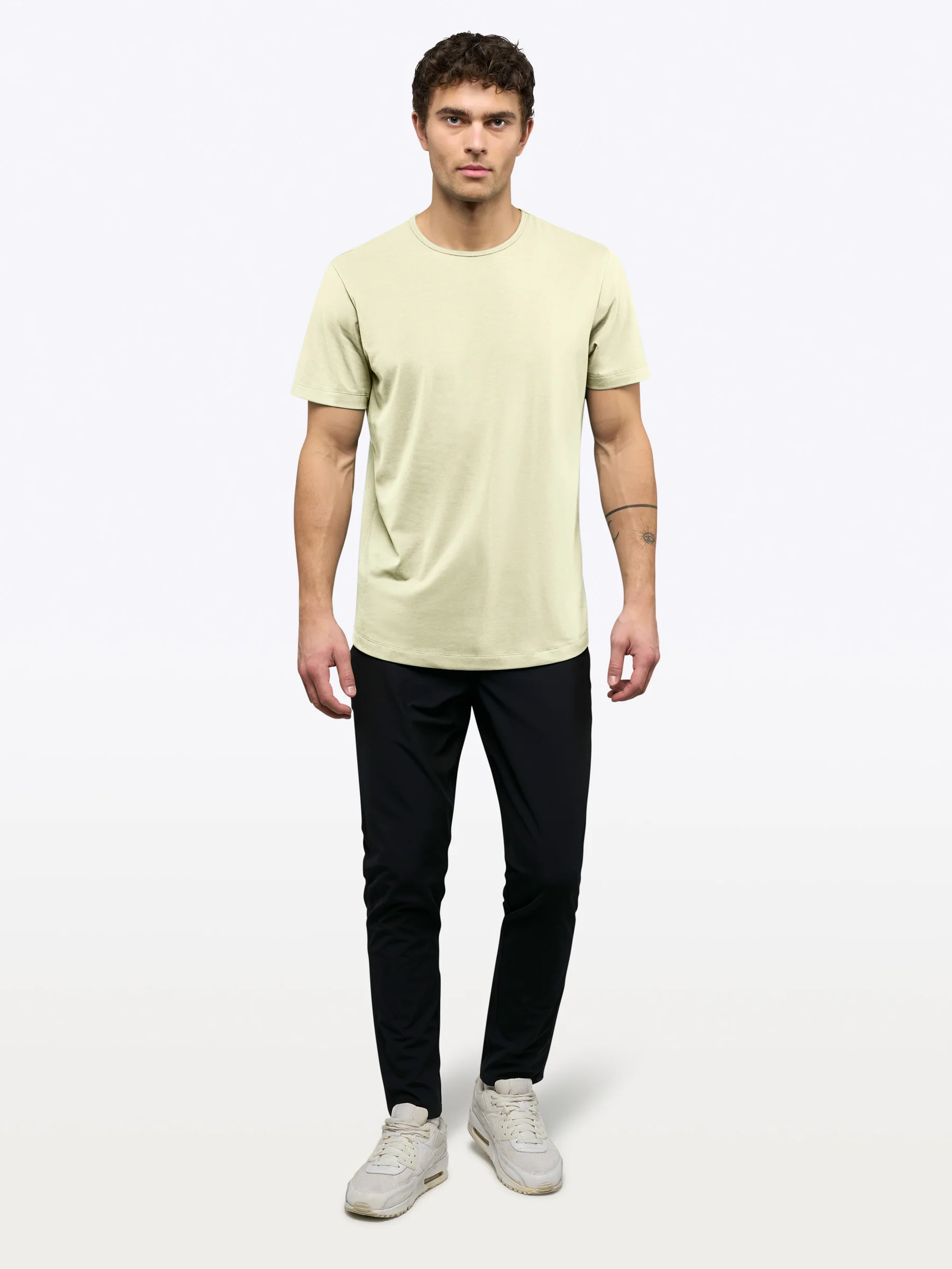 AO Curve-Hem Tee | Oyster White Signature-Fit PYCA Pro® - Image 4