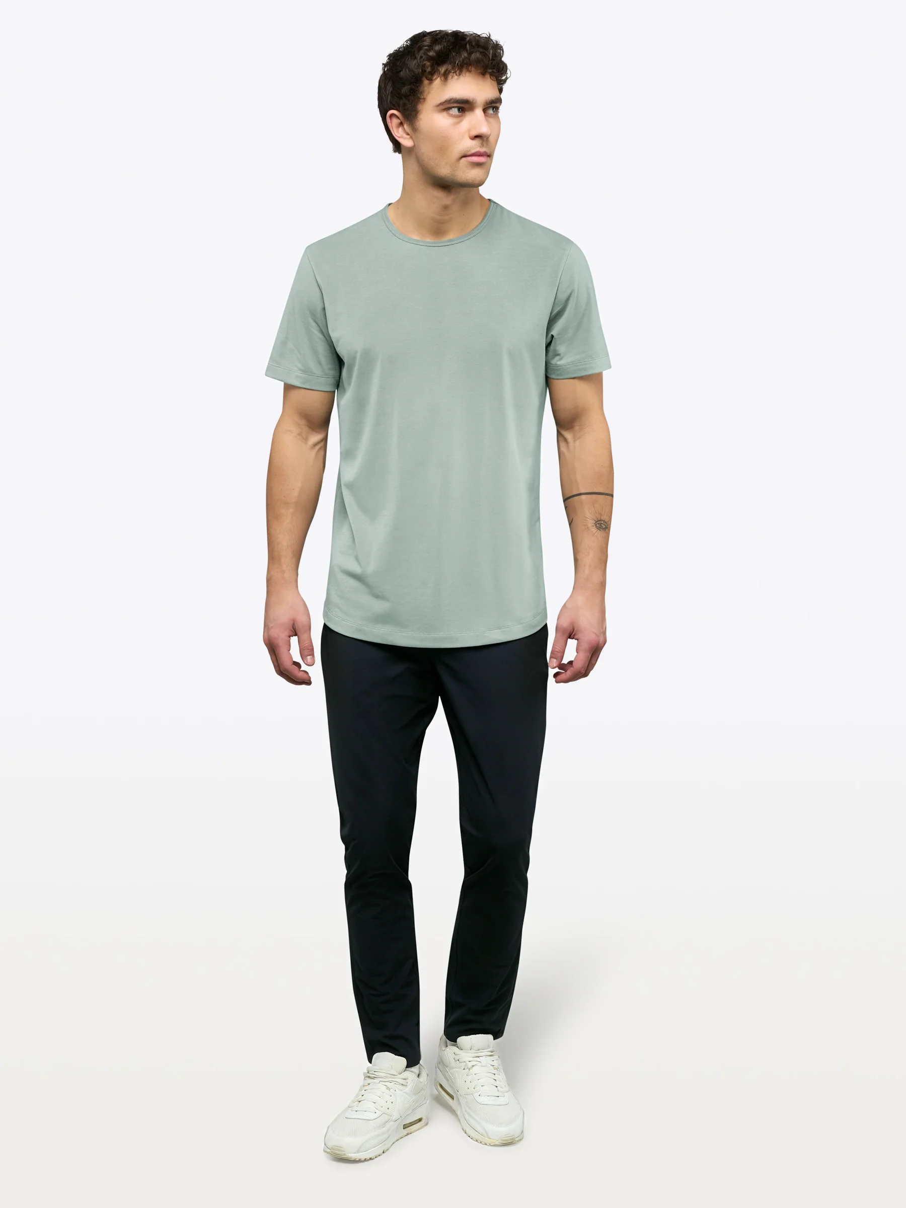 AO Curve-Hem Tee | Slate Grey Signature-Fit PYCA Pro® - Image 4