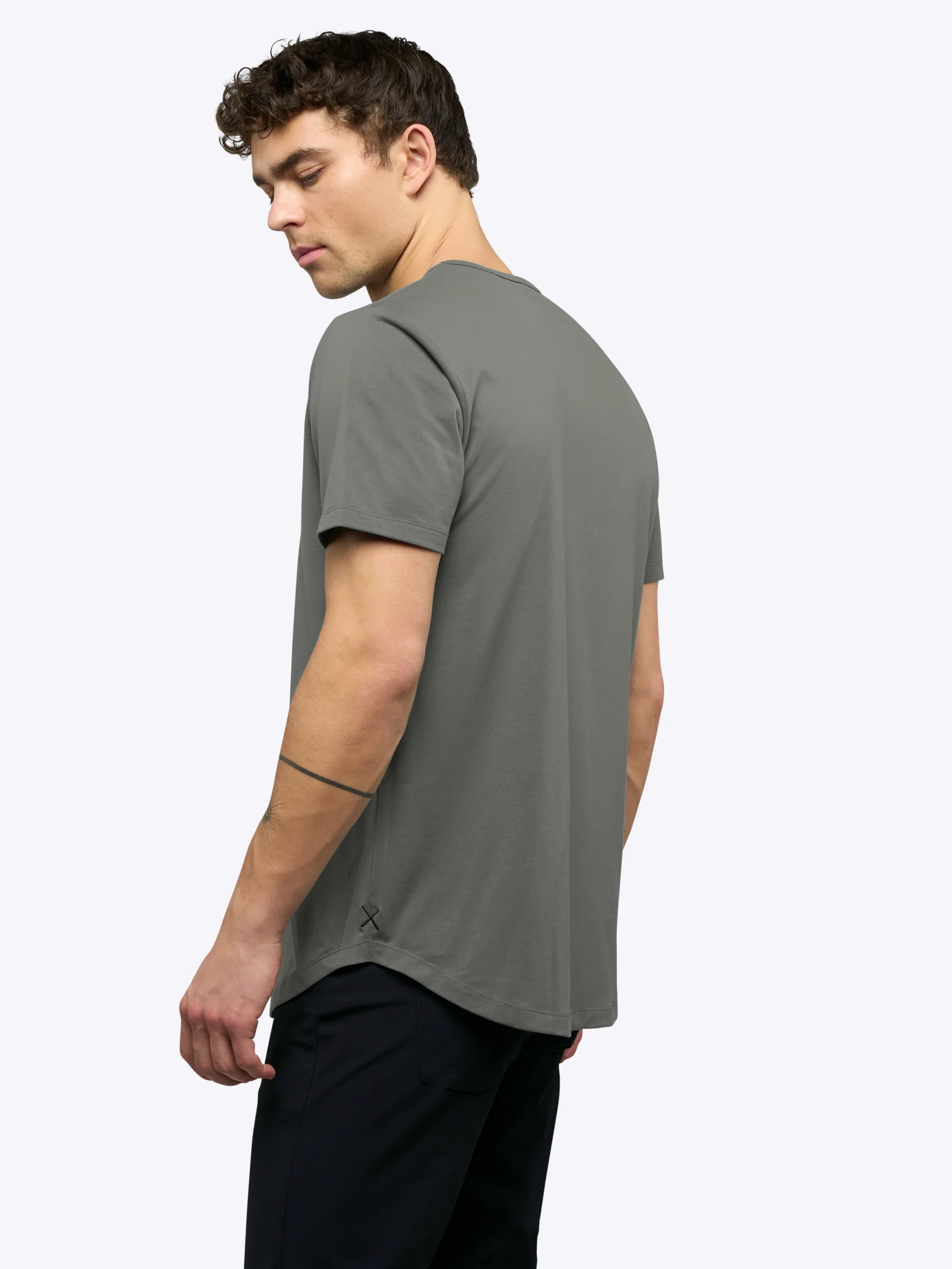AO Elongated Tee | Castor Grey Signature-fit PYCA Pro® - Image 3