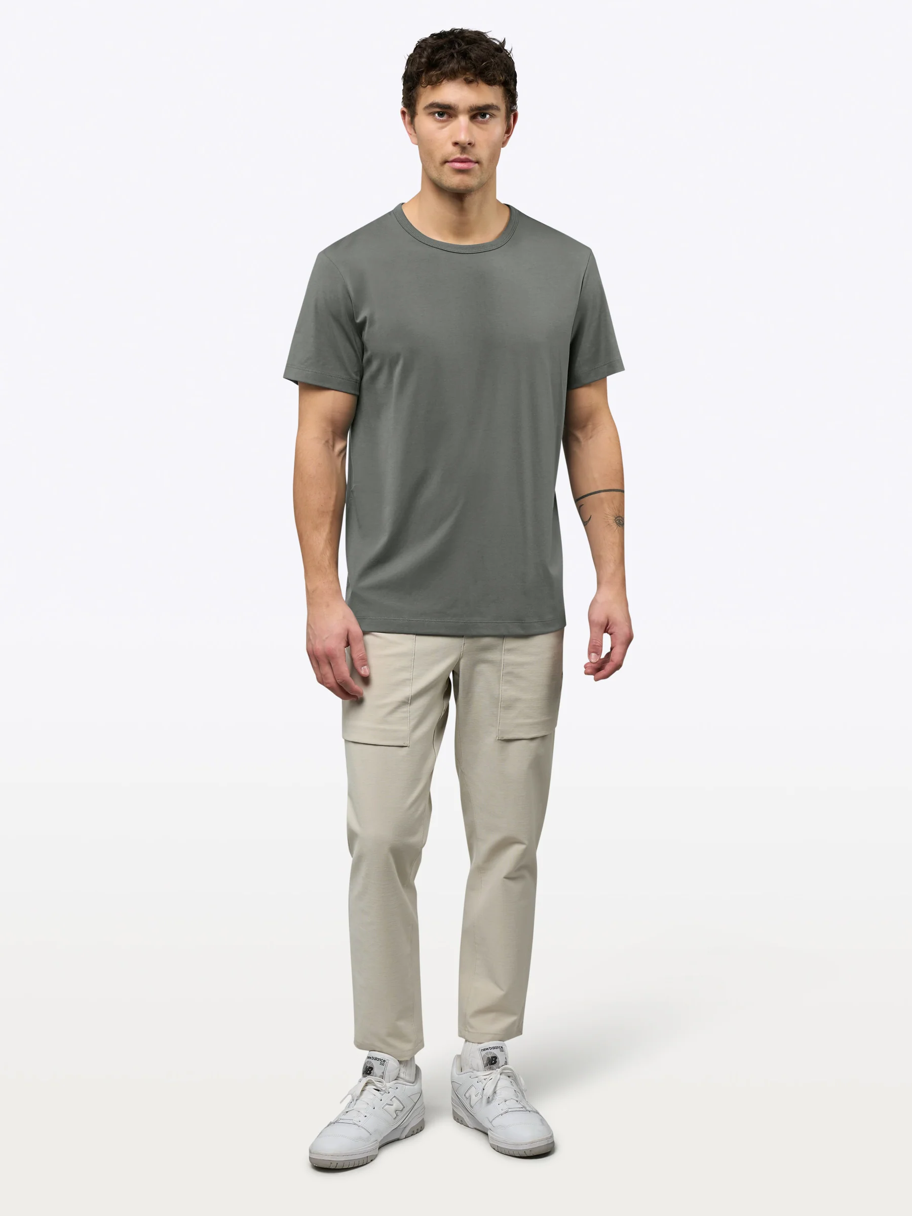 AO Forever Tee | Castor Grey Classic-Fit PYCA Pro® - Image 4