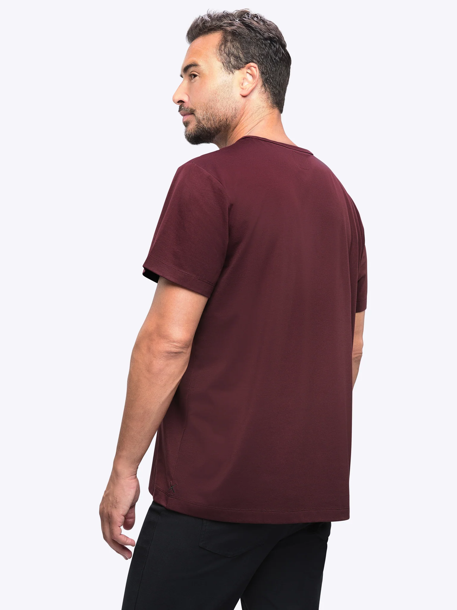 AO Forever Tee | Deep Cranberry Classic-Fit PYCA Pro® - Image 3