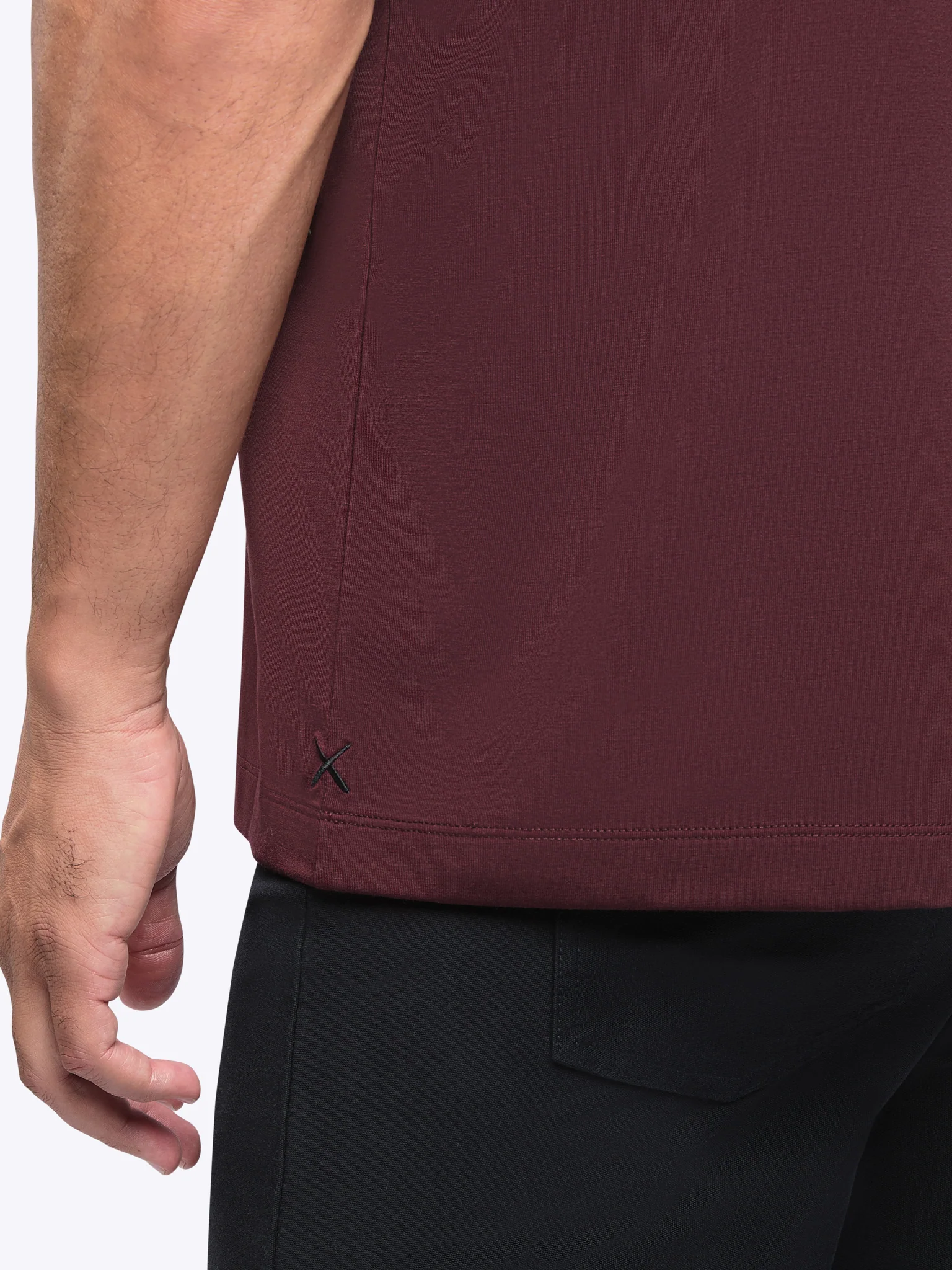 AO Forever Tee | Deep Cranberry Classic-Fit PYCA Pro® - Image 5