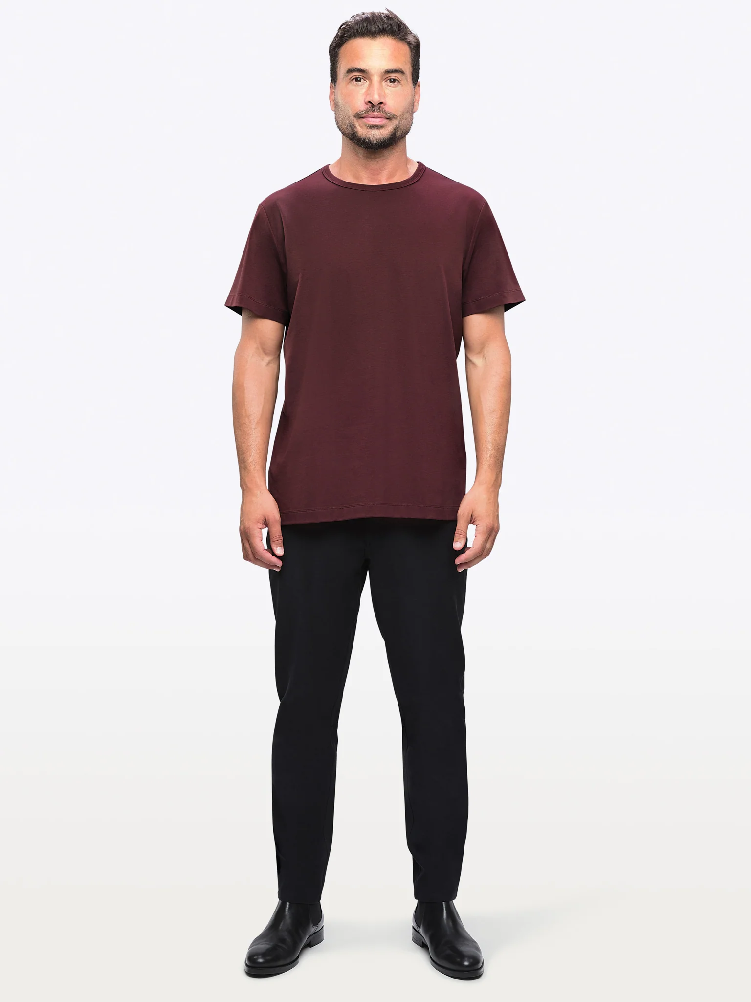 AO Forever Tee | Deep Cranberry Classic-Fit PYCA Pro® - Image 6