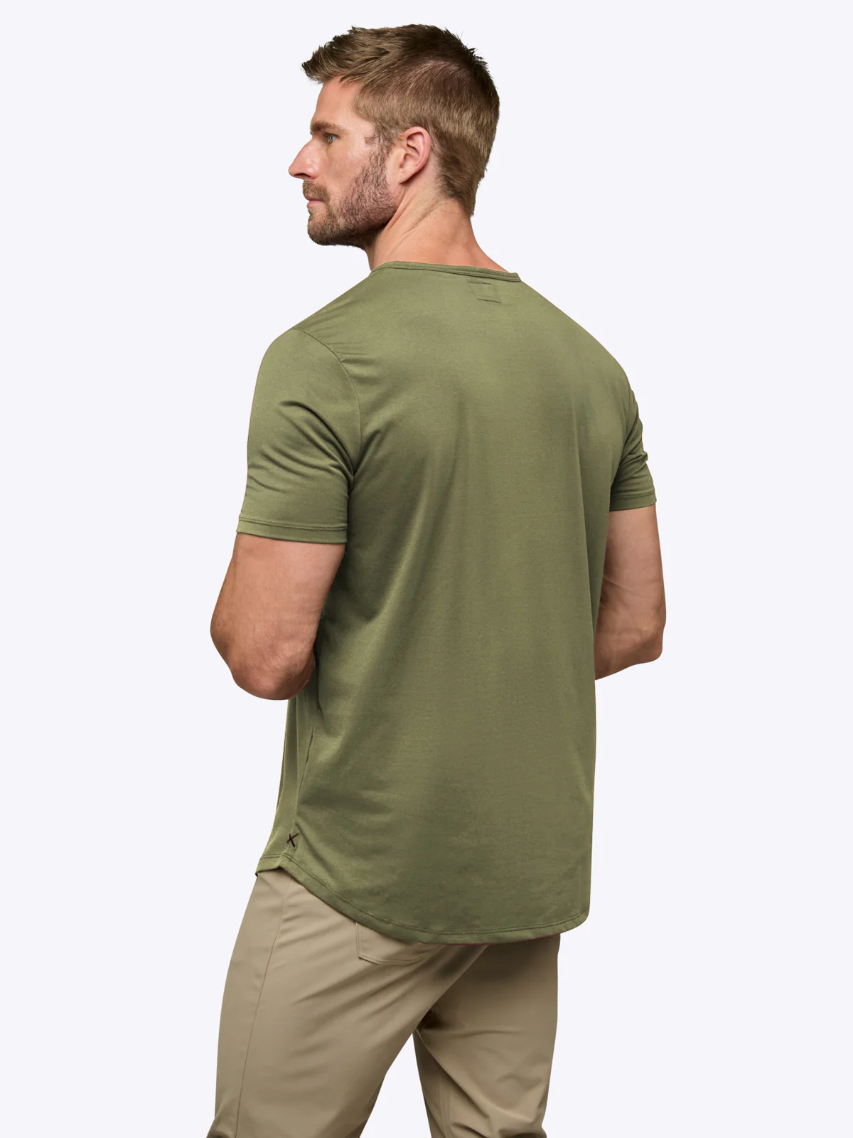 AO Henley Curve-Hem | Capers Signature-Fit PYCA Pro® - Image 3