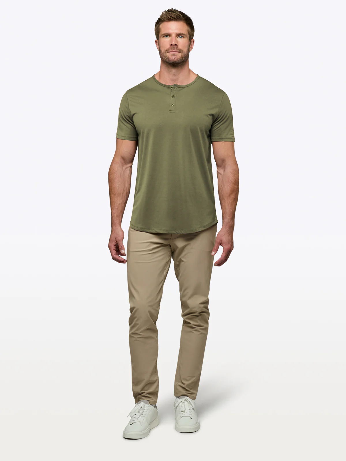AO Henley Curve-Hem | Capers Signature-Fit PYCA Pro® - Image 4