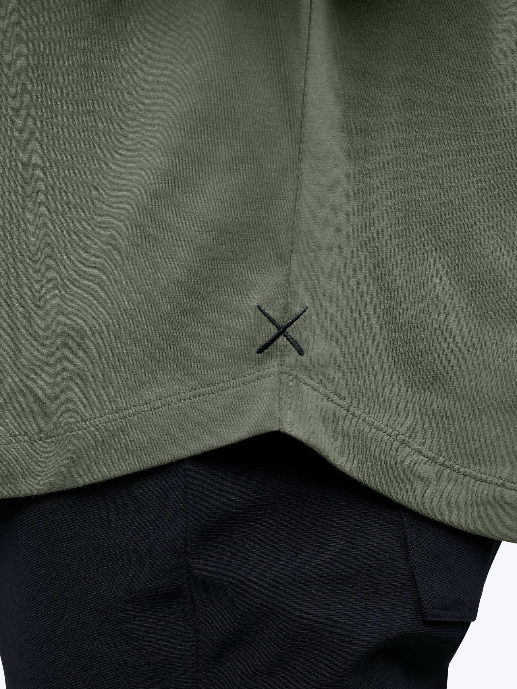 AO Henley Curve-Hem Tee | Gunmetal Signature-Fit PYCA Pro® - Image 6