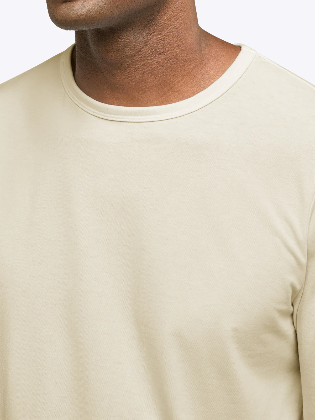 AO Forever Long Sleeve Tee | Ivory Classic-Fit PYCA Pro® - Image 5