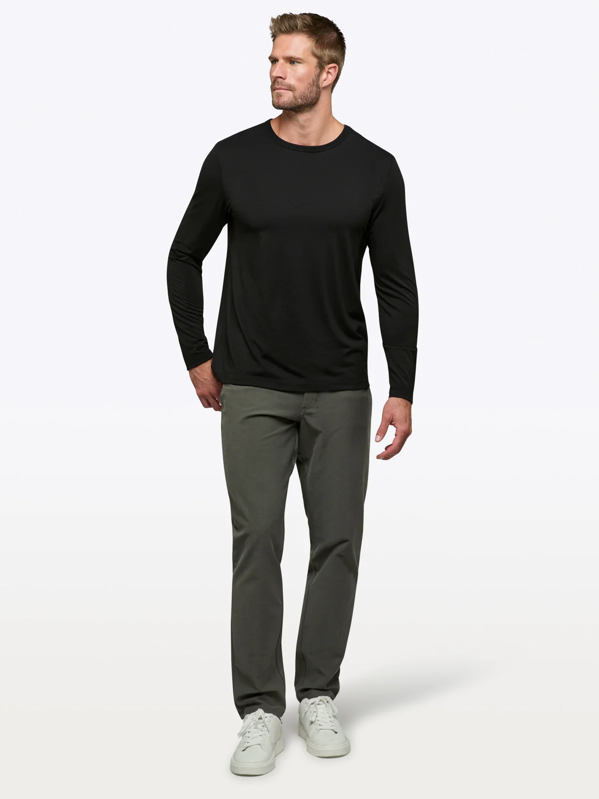 AO Forever Long Sleeve Tee | Black Classic-Fit PYCA Pro® - Image 4