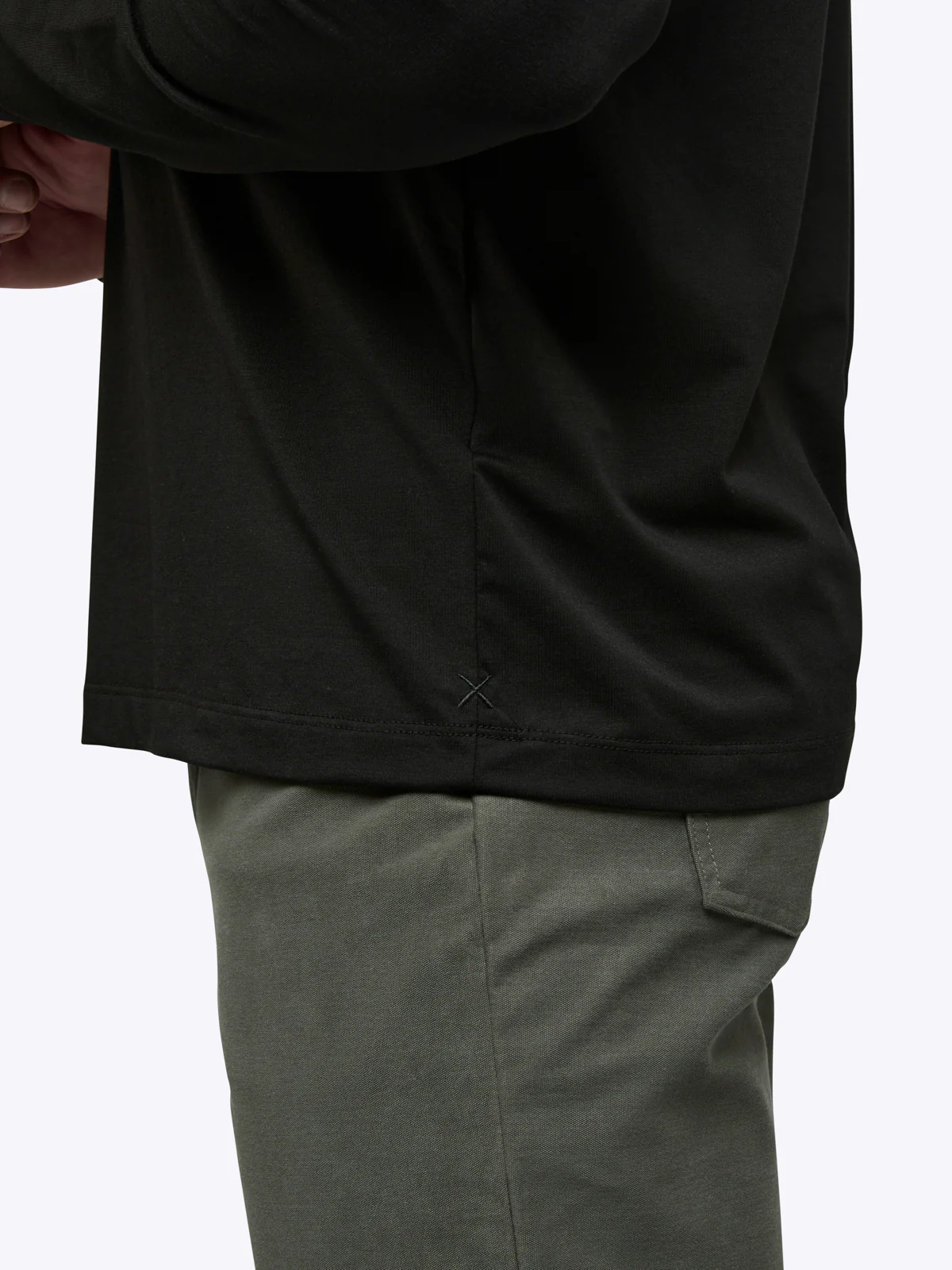 AO Forever Long Sleeve Tee | Black Classic-Fit PYCA Pro® - Image 6