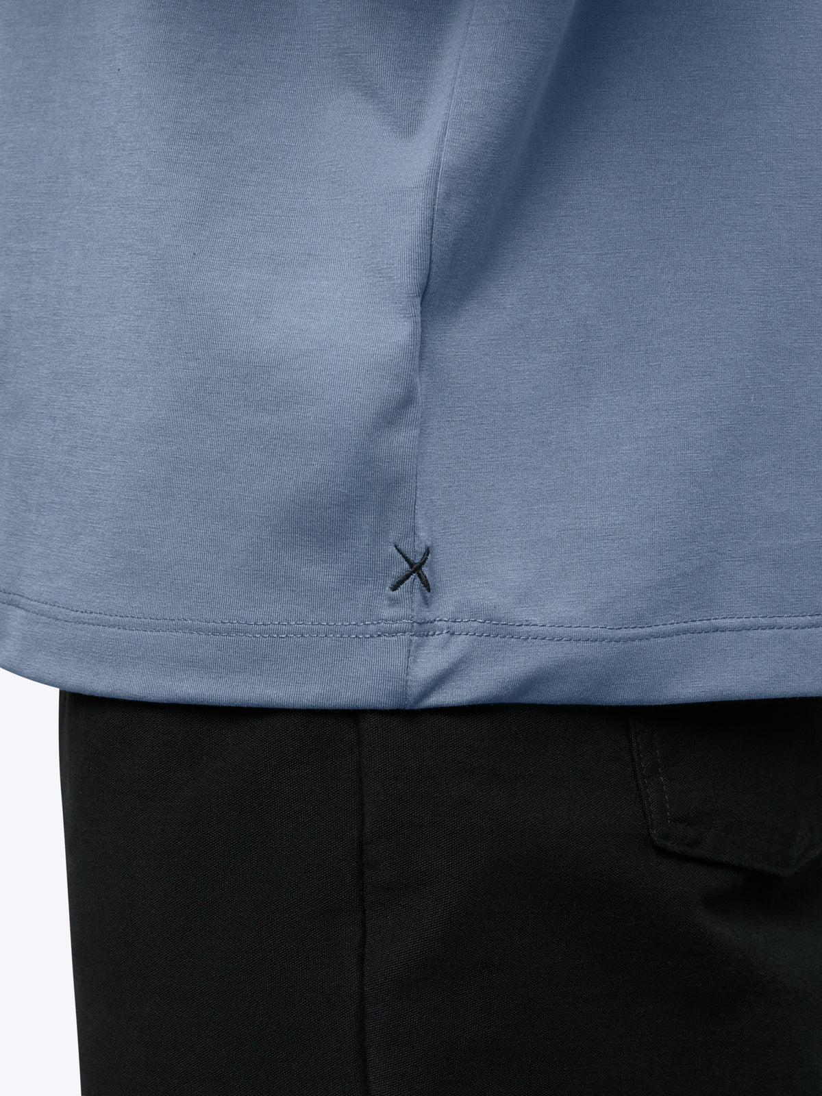 AO Forever Long Sleeve Tee | Cadet Blue Classic-Fit PYCA Pro® - Image 6