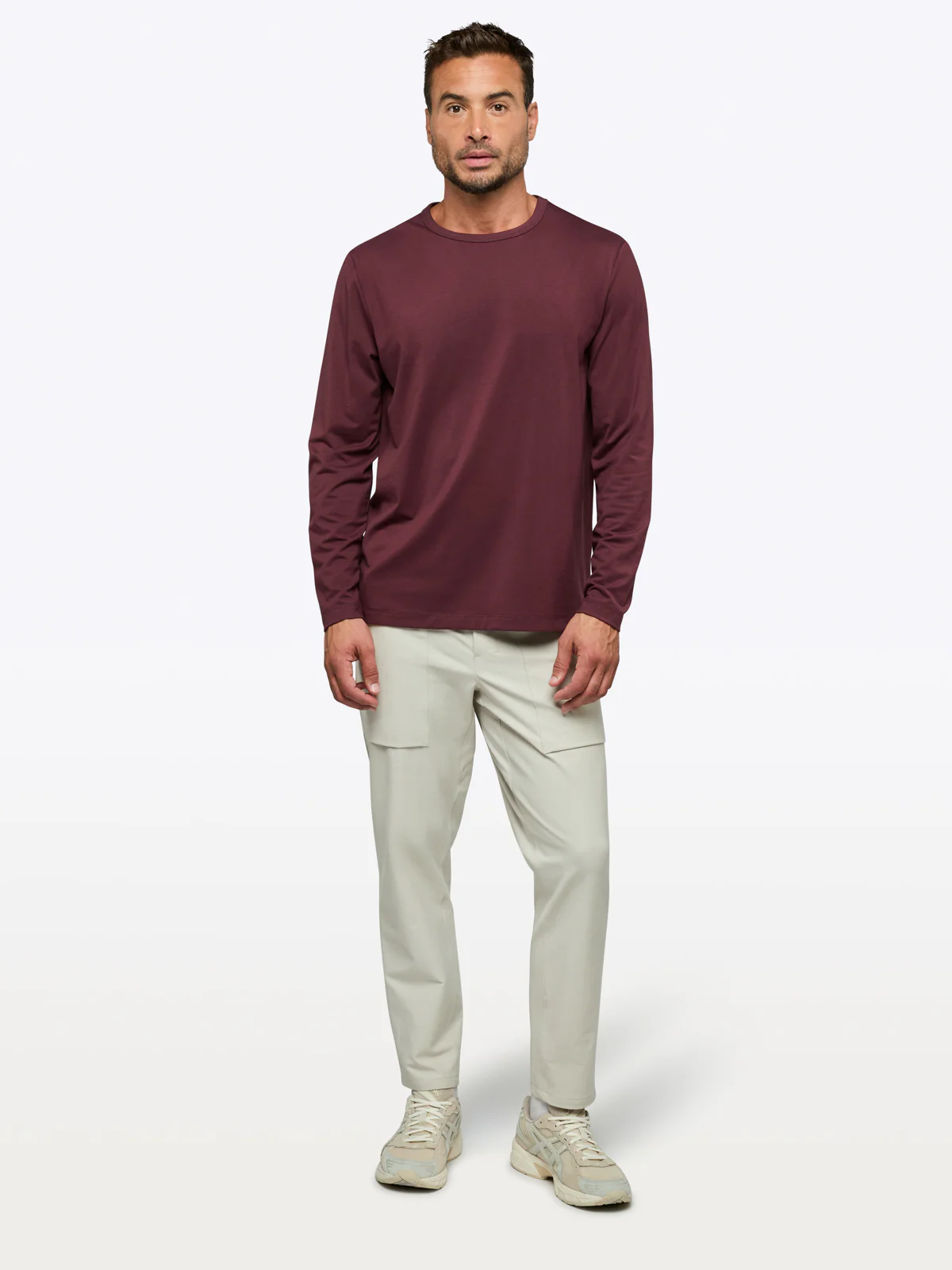 AO Forever Long Sleeve Tee | Currant Classic-Fit PYCA Pro® - Image 4