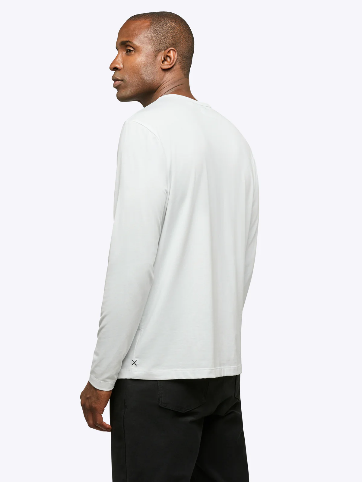 AO Forever Long Sleeve Tee | White Classic-Fit PYCA Pro® - Image 3