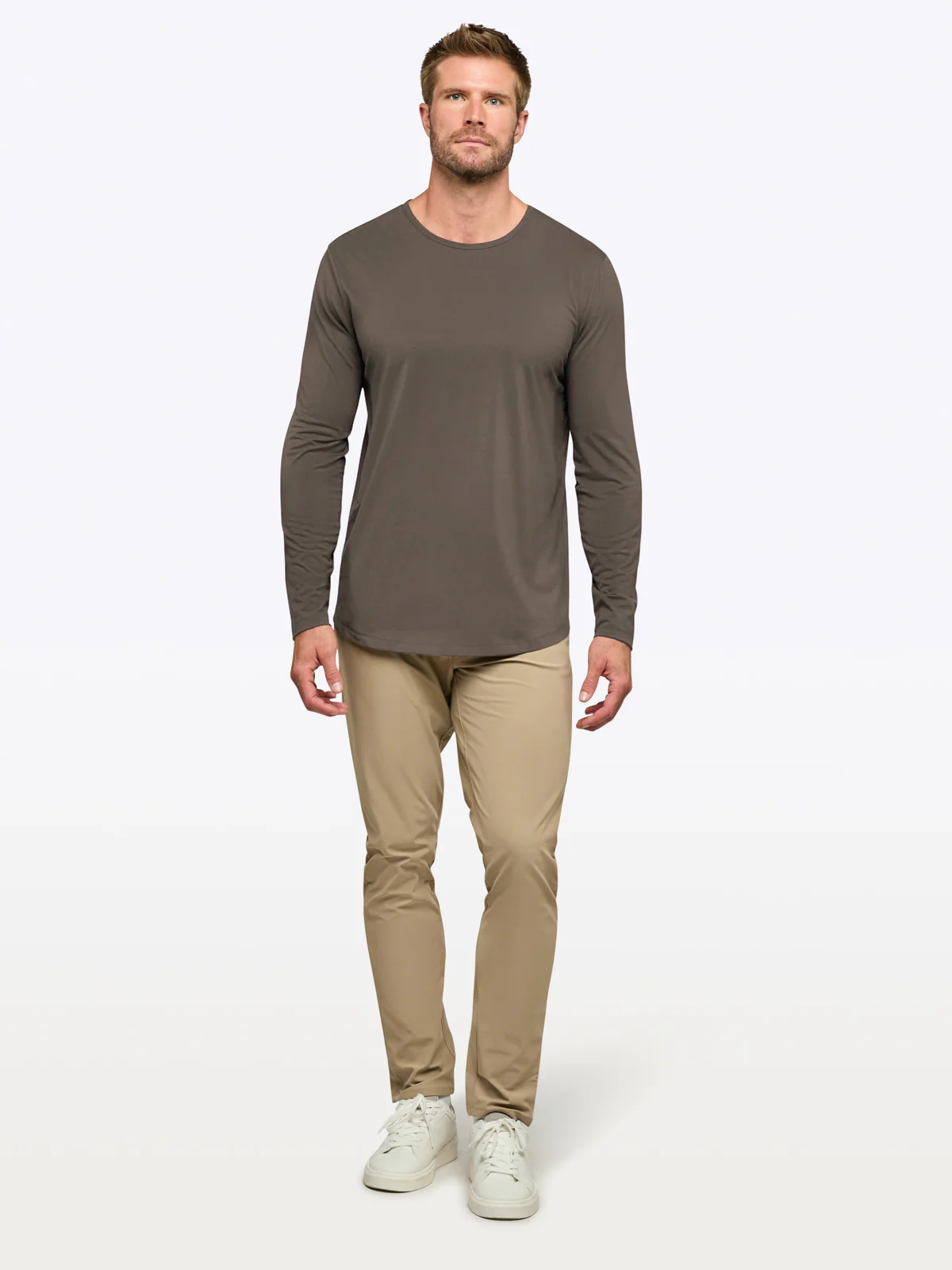 AO Long Sleeve Curve-Hem Tee | Morel Signature-fit PYCA Pro® - Image 4