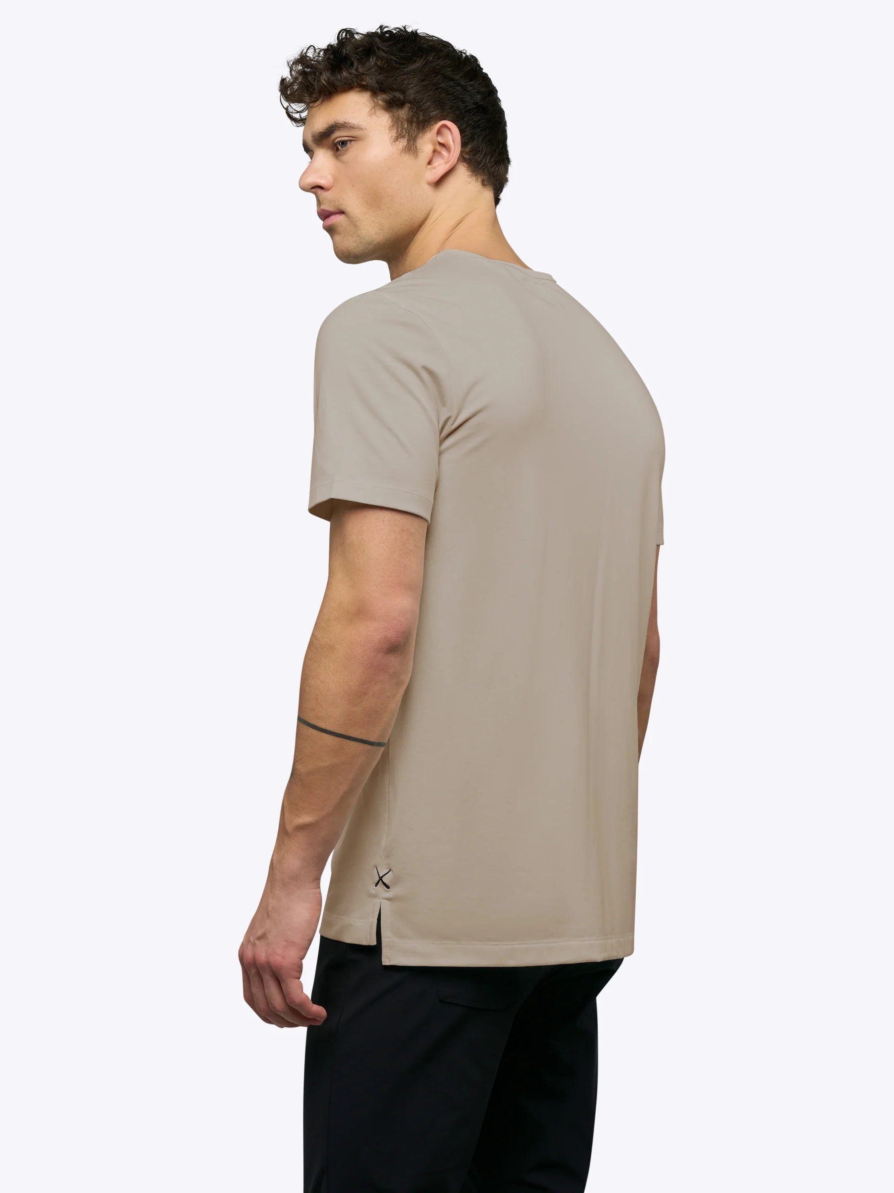 AO Split-Hem Tee | Pure Cashmere Signature-Fit PYCA Pro® - Image 3