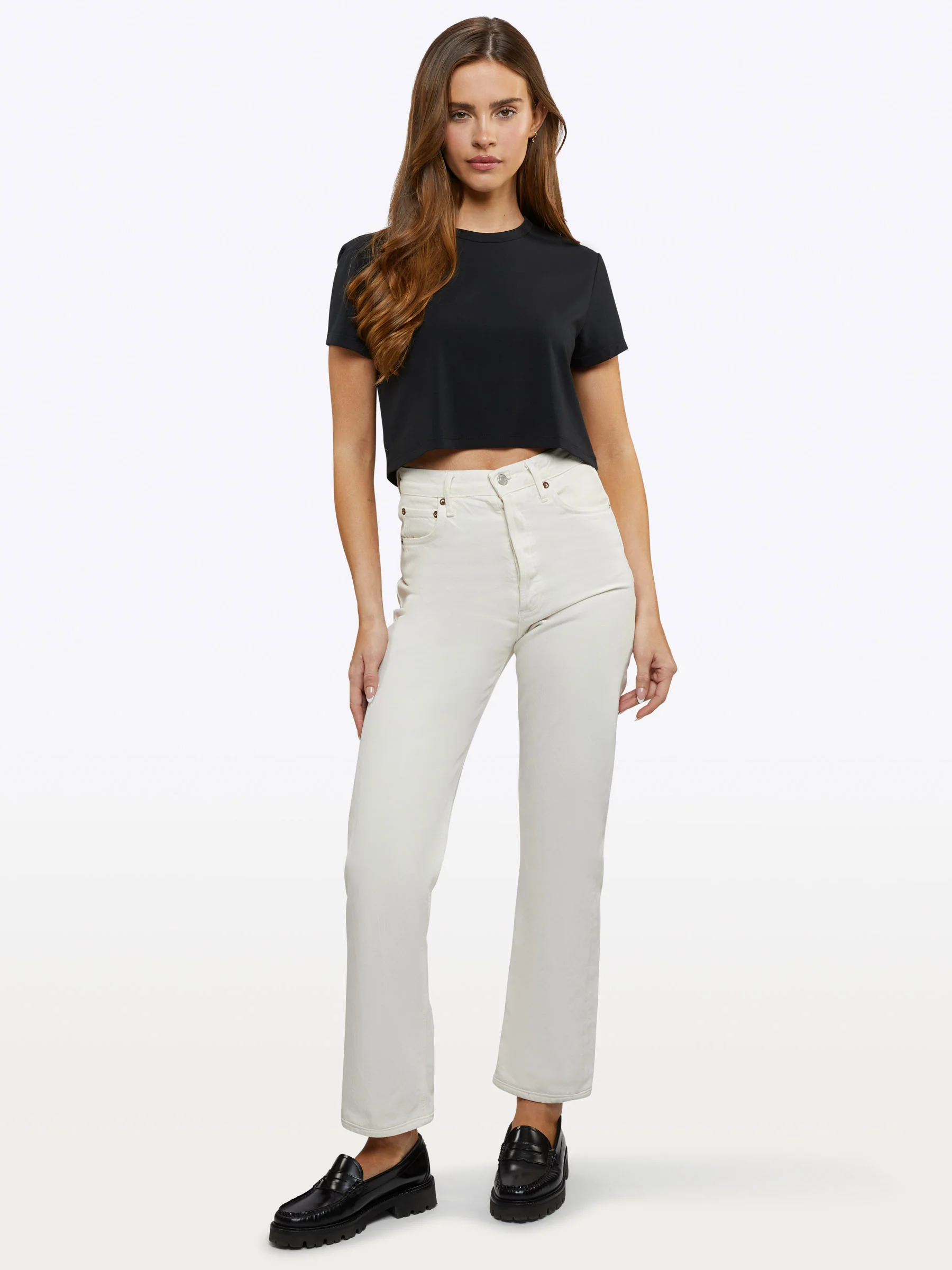 Almost Friday Tee Cropped | Black Classic-fit PYCA Pro® - Image 4
