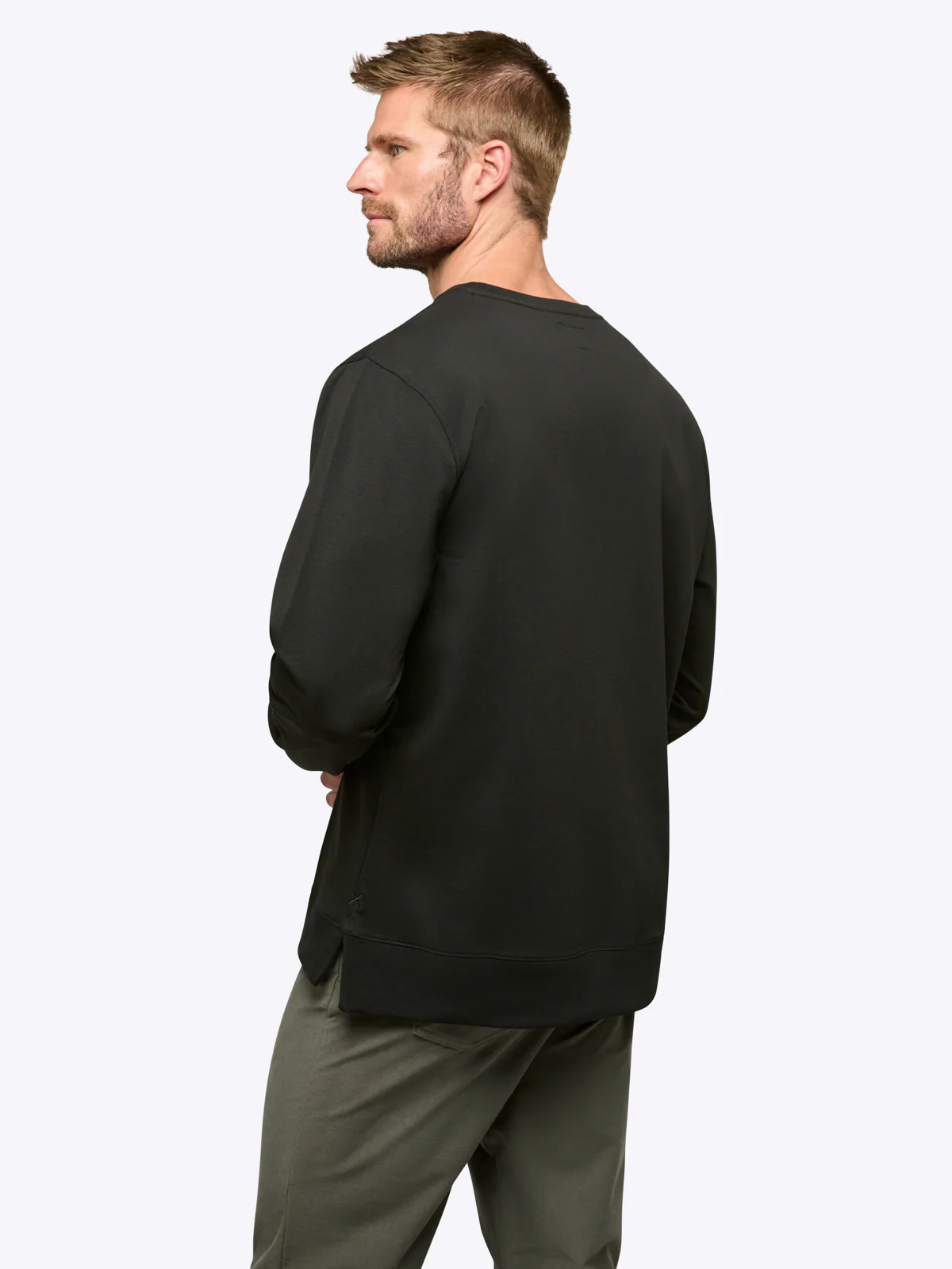 Hyperloop Pullover Split-Hem | Black Signature-fit - Image 4