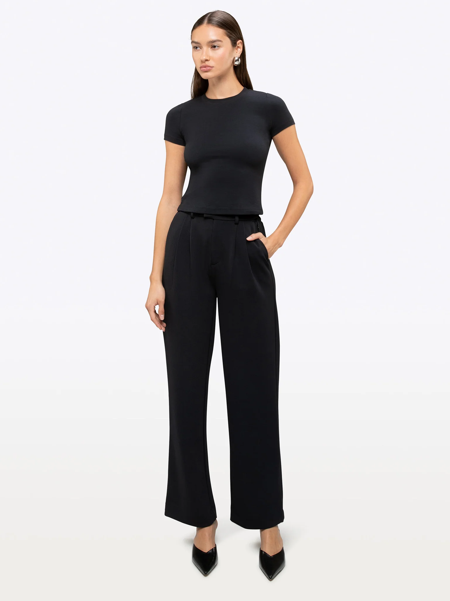 Tomboy Tee | Black Slim-Fit Tomboy-Cotton™ - Image 3
