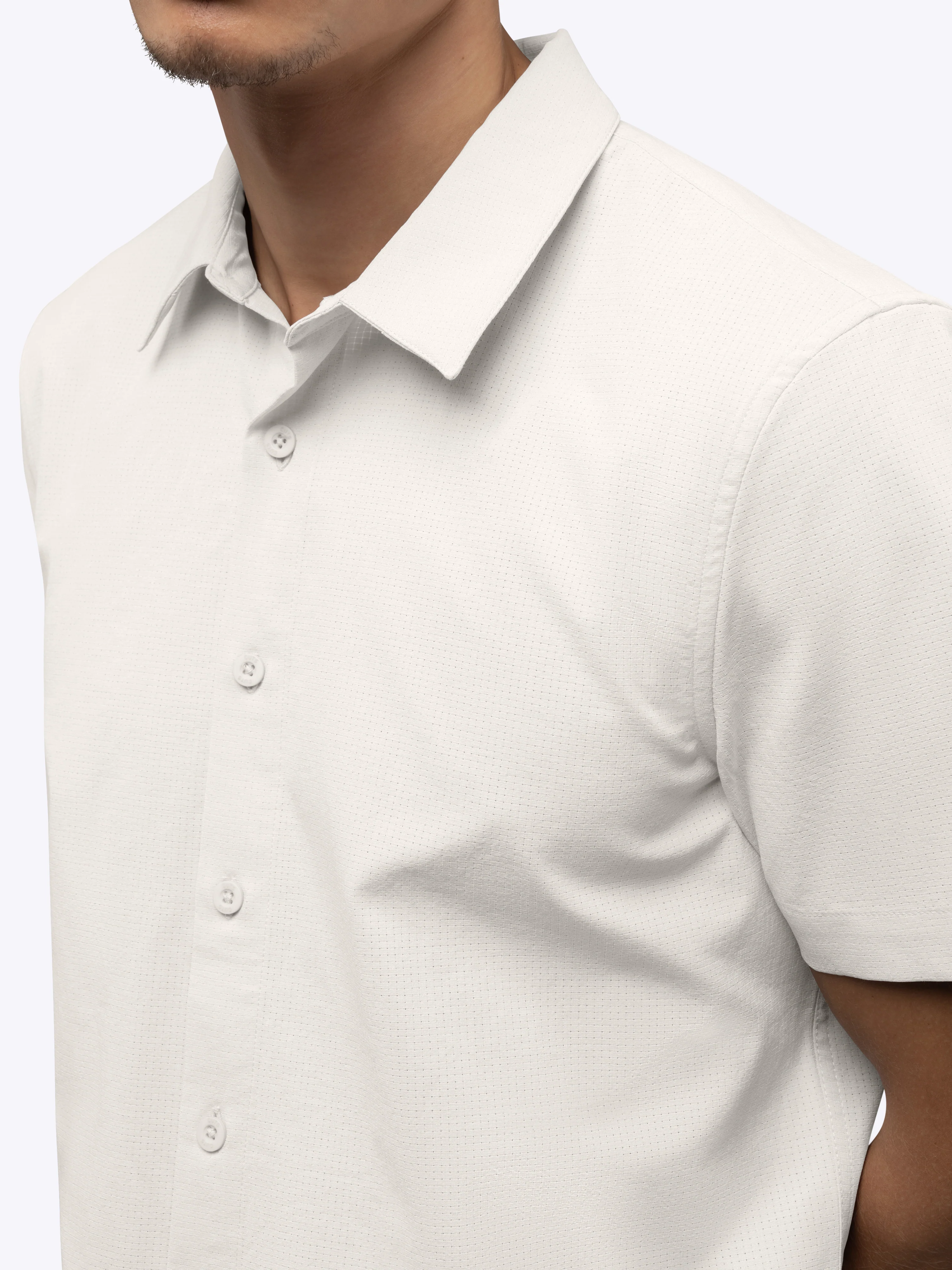Crossover Button Up | Bone Signature Fit - Image 2