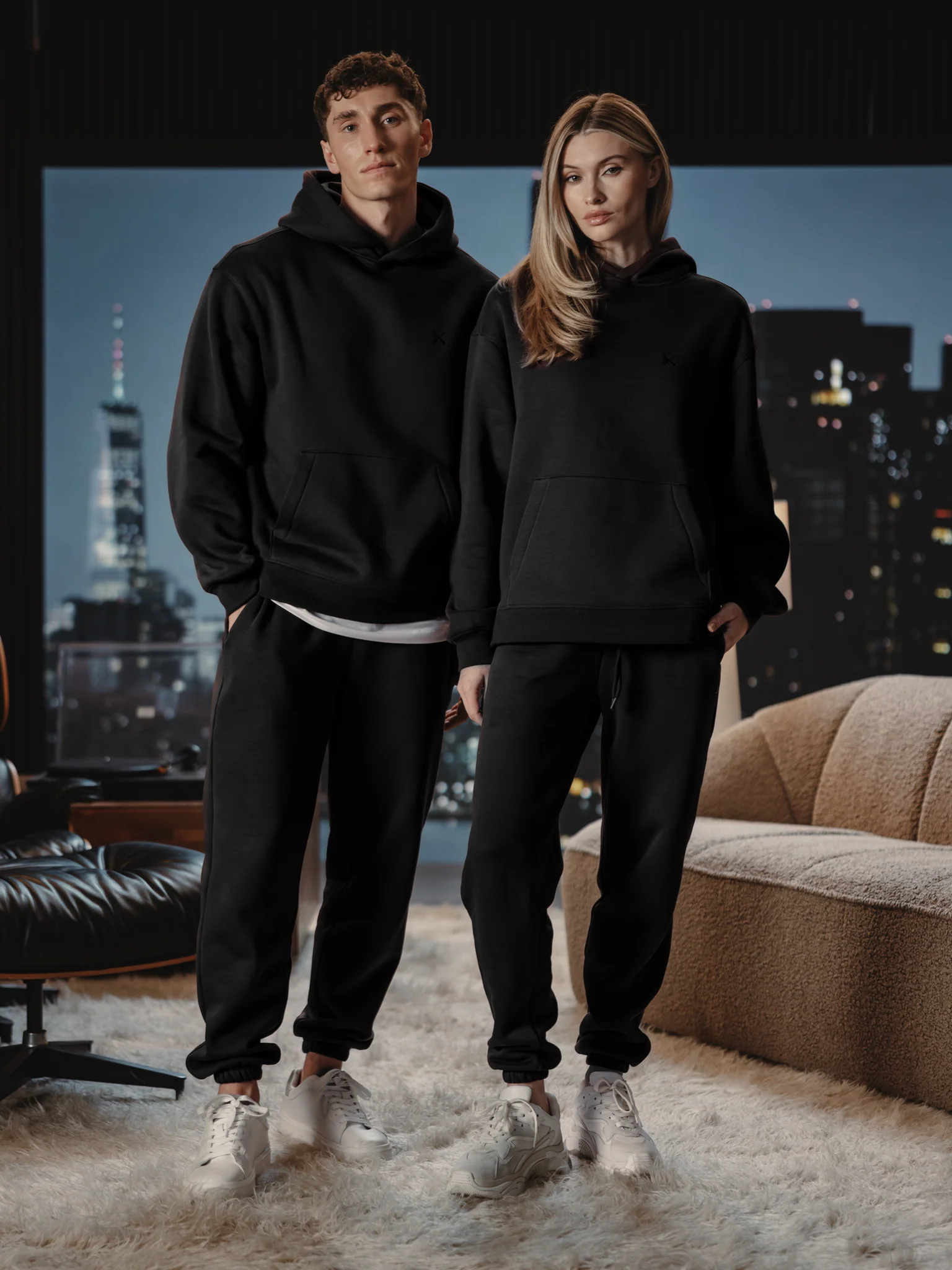 Divine Fleece Hoodie | Black Classic-fit - Image 3