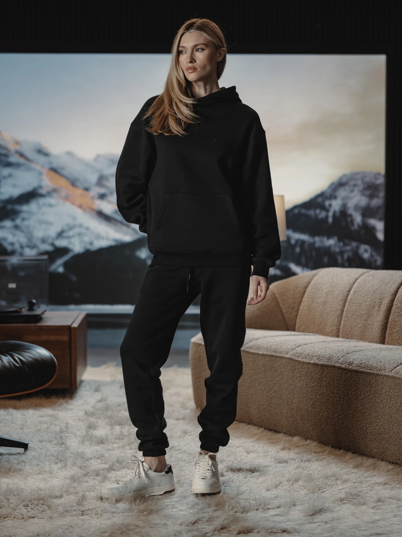 Divine Fleece Sweatpant | Black Classic-fit - Image 5