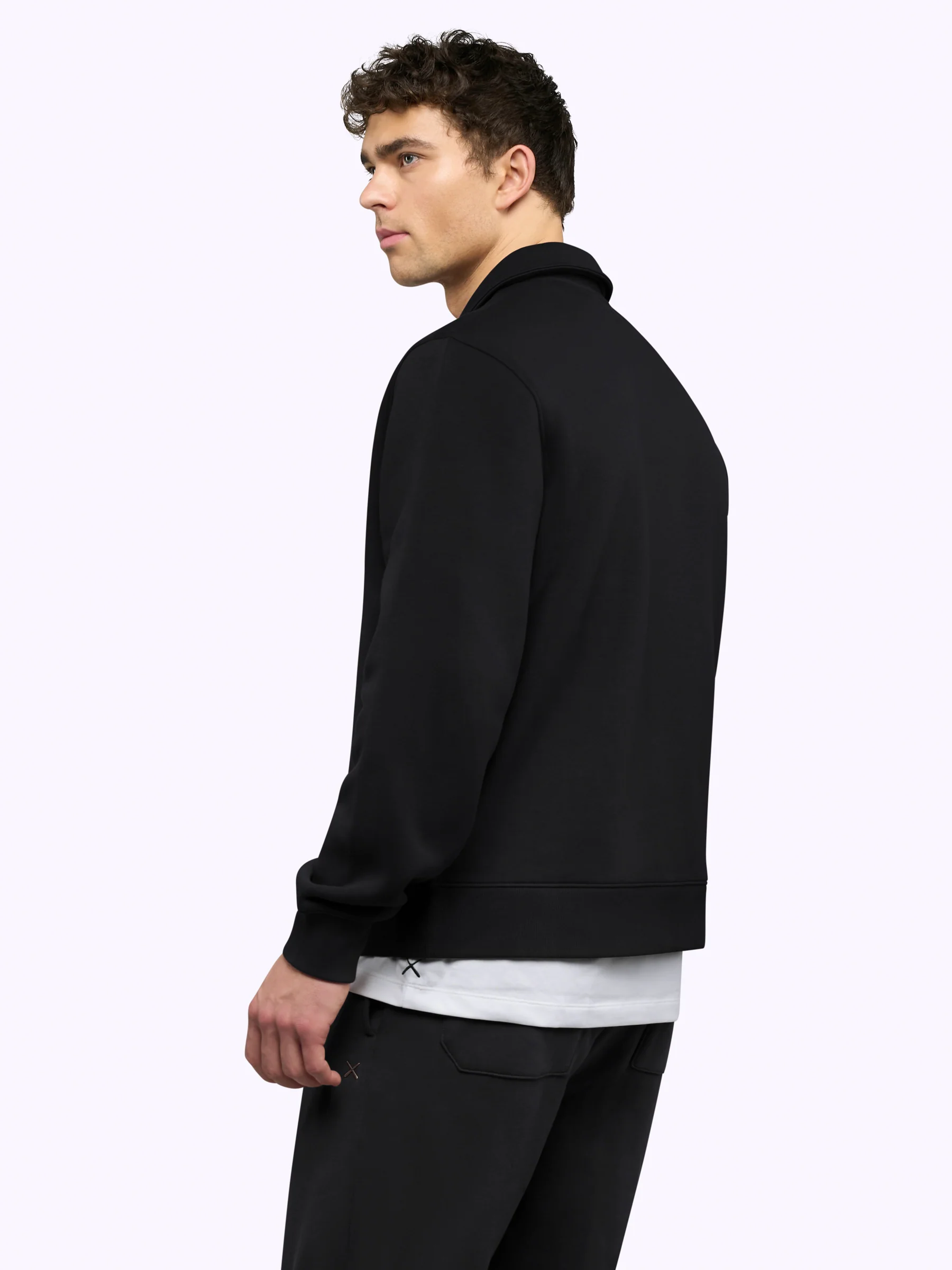 Divine Fleece Q-Zip | Black Classic-fit - Image 3