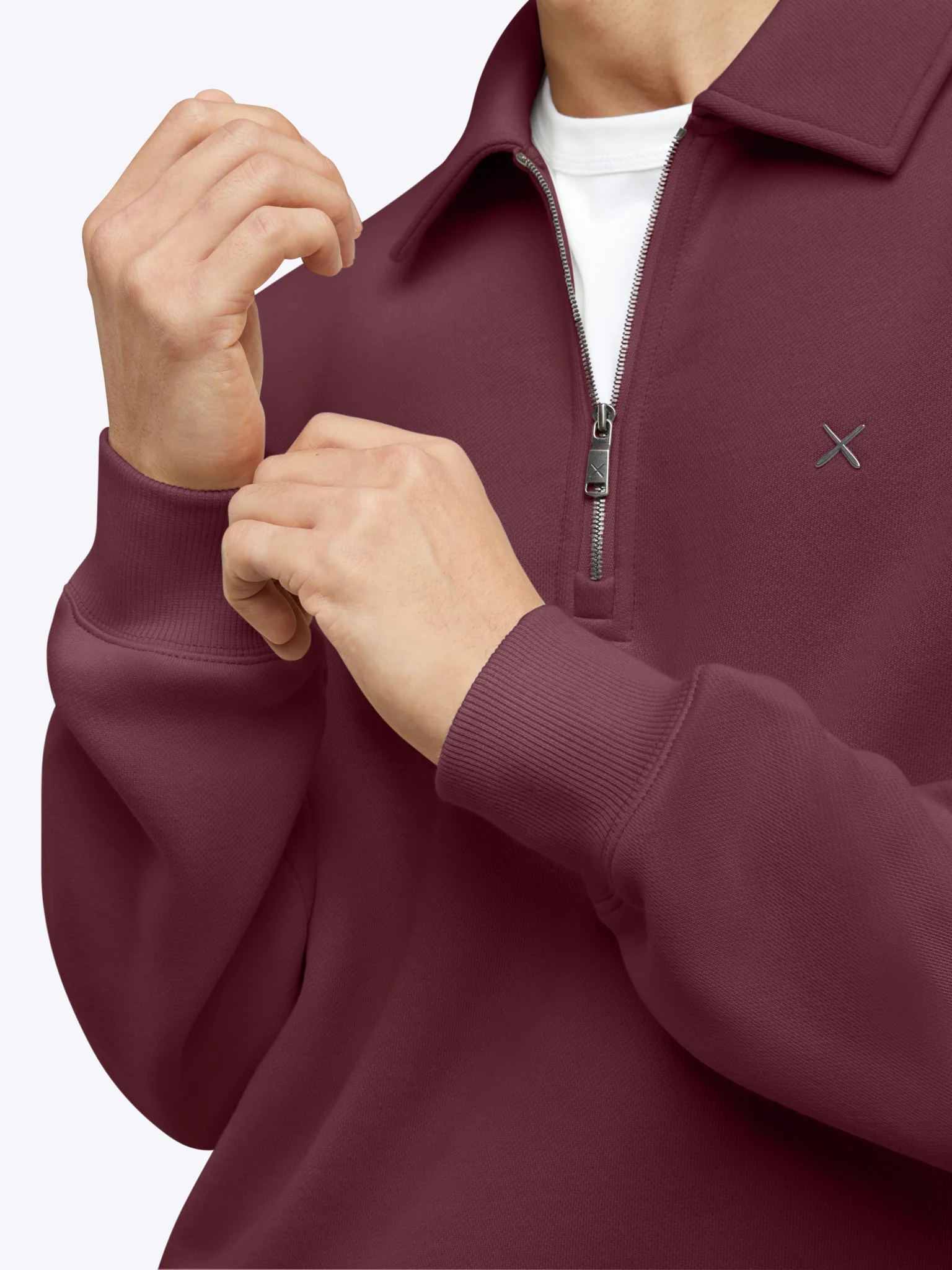 Divine Fleece Q-Zip | Currant Classic-fit - Image 4