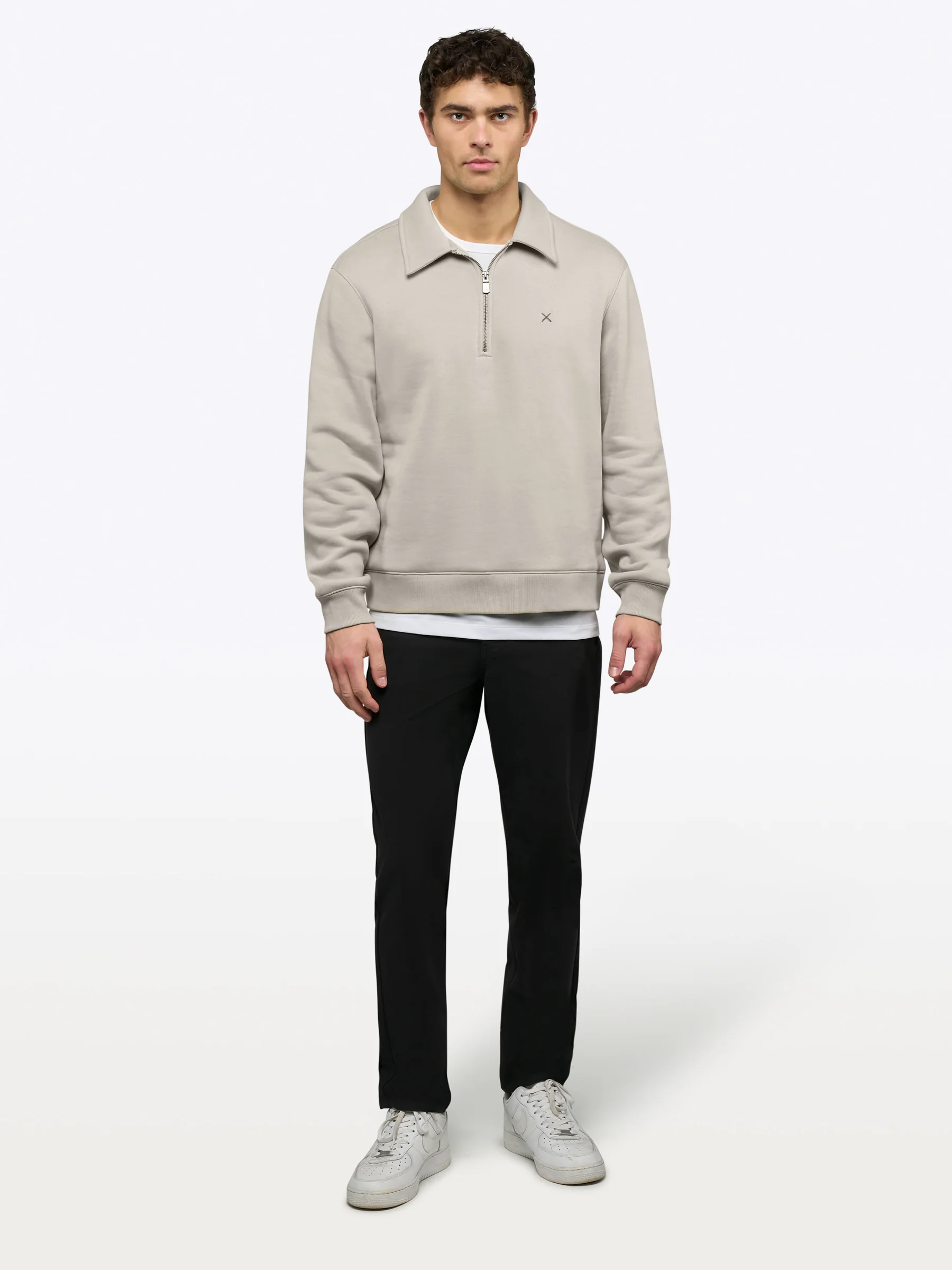 Divine Fleece Q-Zip | Parchment Classic-fit - Image 4