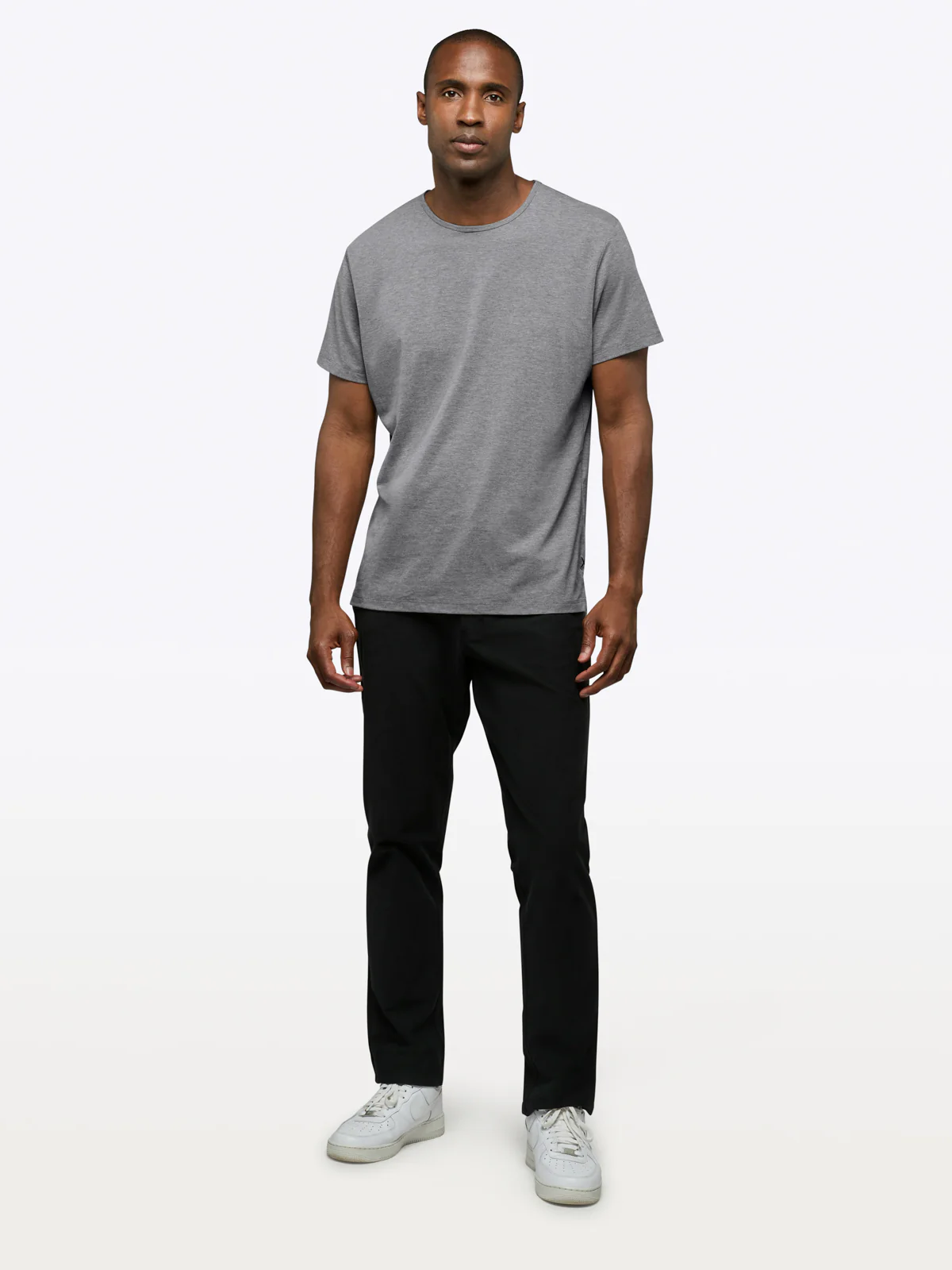 AO Split-Hem Tee | Heather Grey Signature-fit PYCA Pro® - Image 3