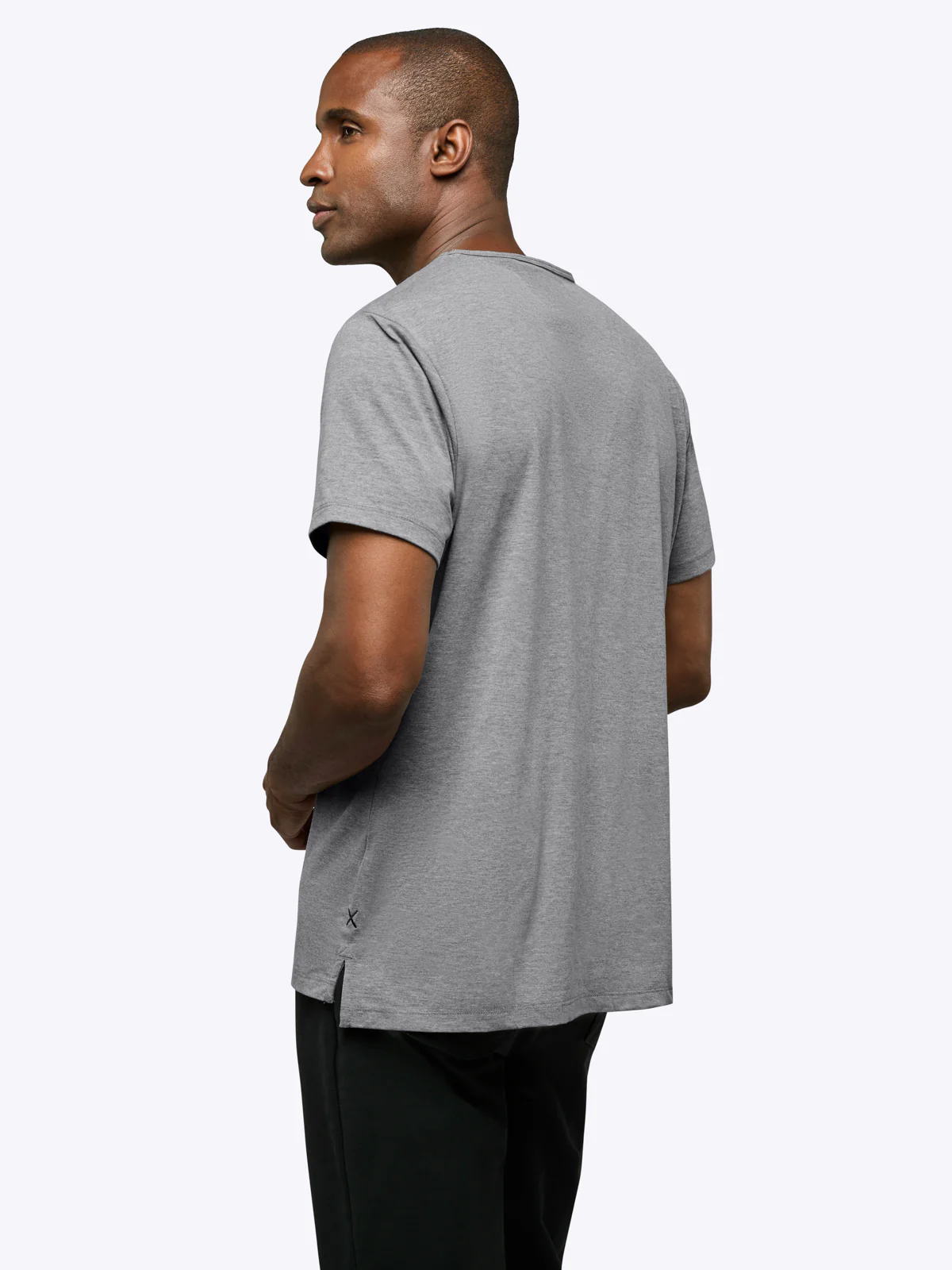 AO Split-Hem Tee | Heather Grey Signature-fit PYCA Pro® - Image 4