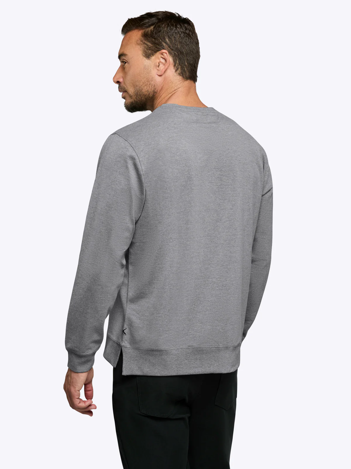 Hyperloop Pullover Split-Hem | Heather Grey Signature-fit - Image 4