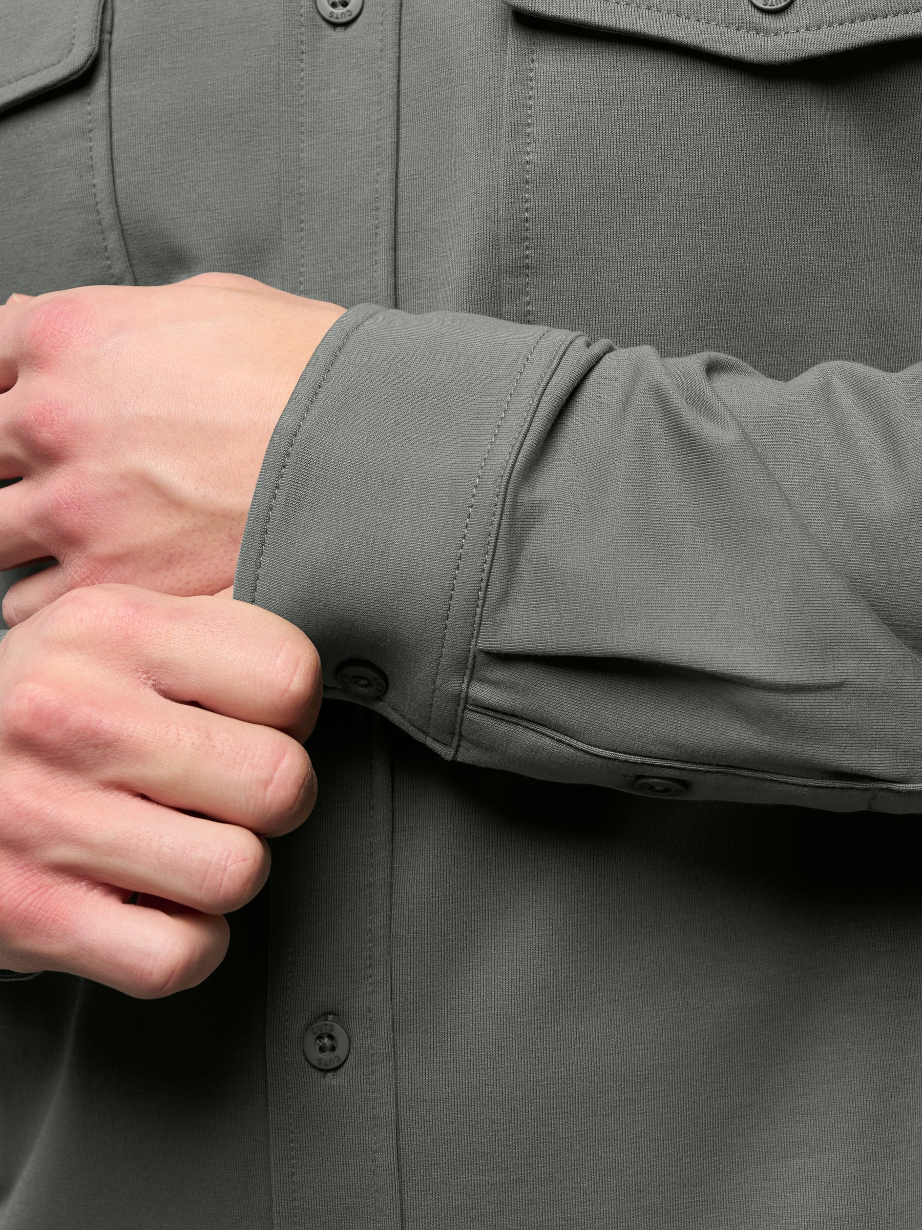Hyperloop Overshirt | Castor Grey Signature-Fit - Image 8