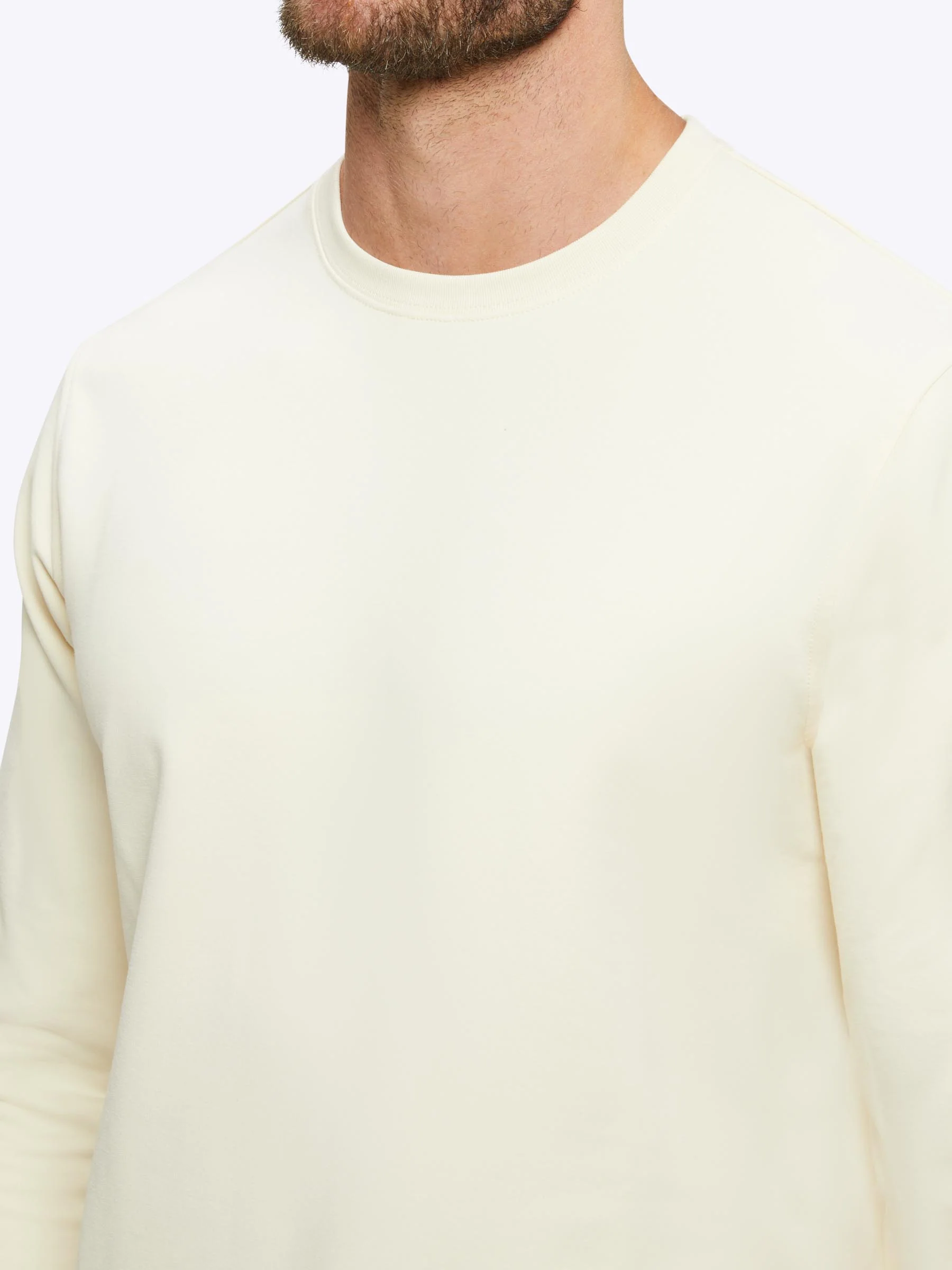 Hyperloop Pullover Split-Hem | Ivory Signature-fit - Image 5
