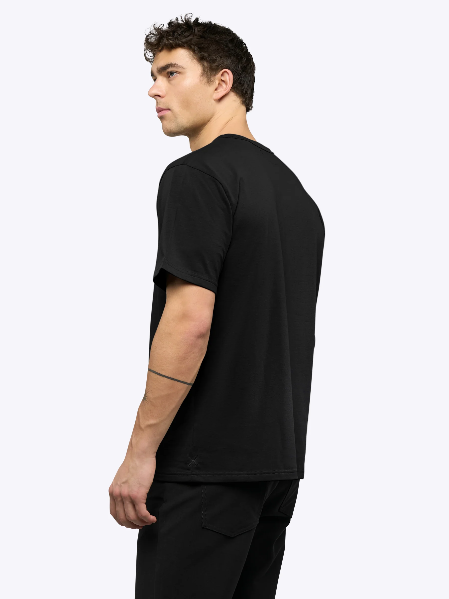 Overtime Oversized Tee | Black Relaxed-Fit - Image 3