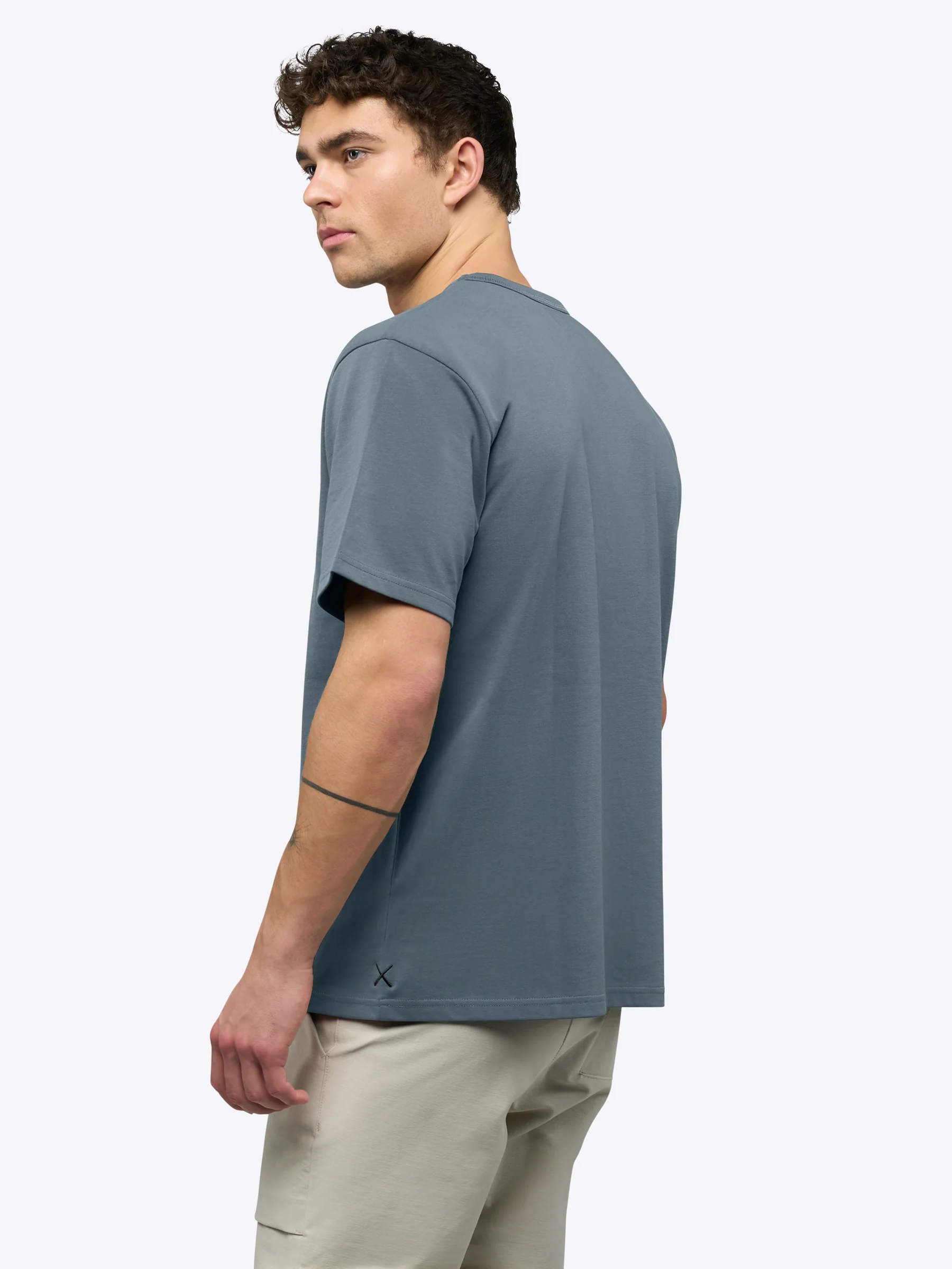 Overtime Oversized Tee | Ocean Storm Relaxed-Fit - Image 3
