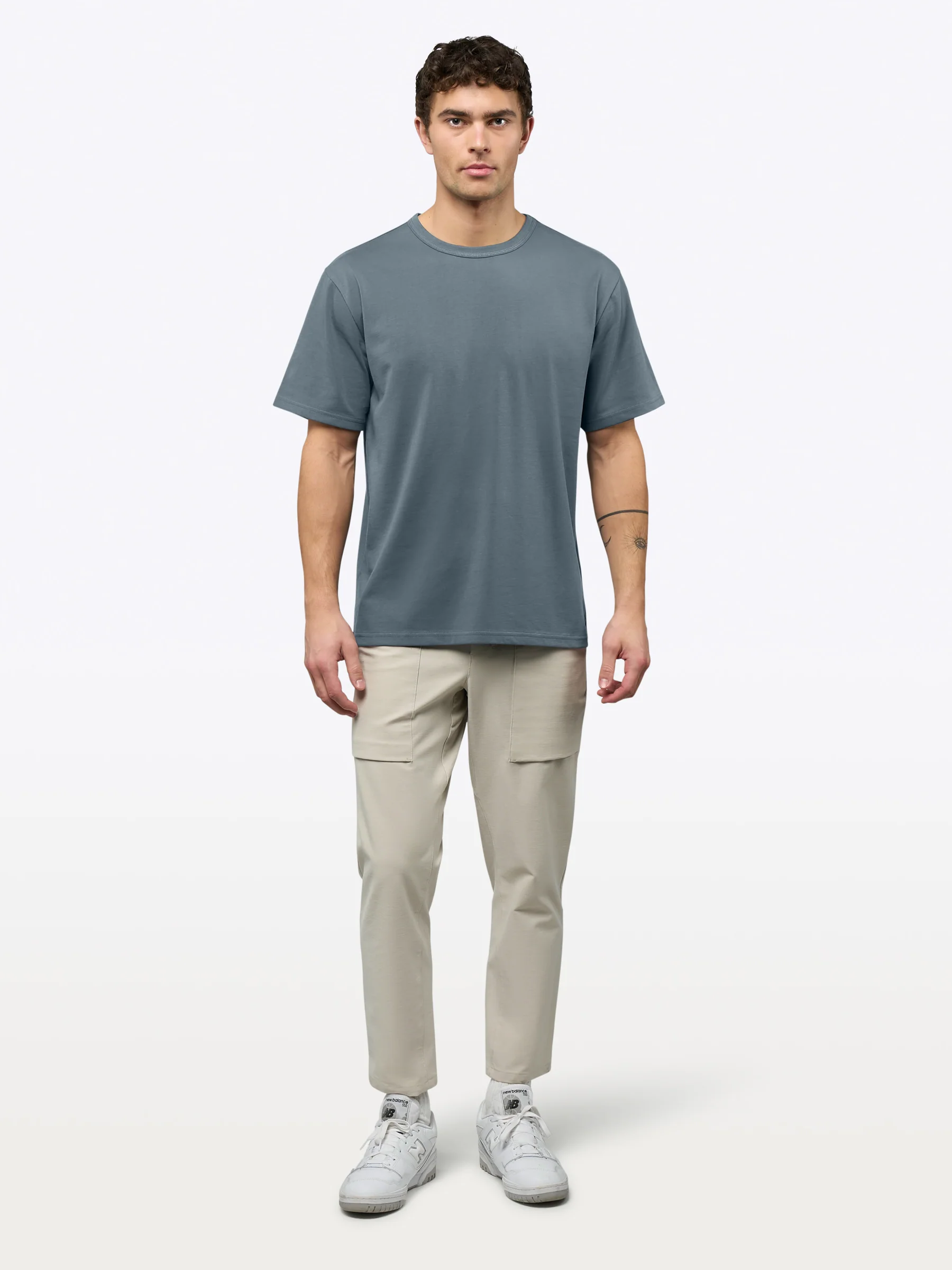 Overtime Oversized Tee | Ocean Storm Relaxed-Fit - Image 4