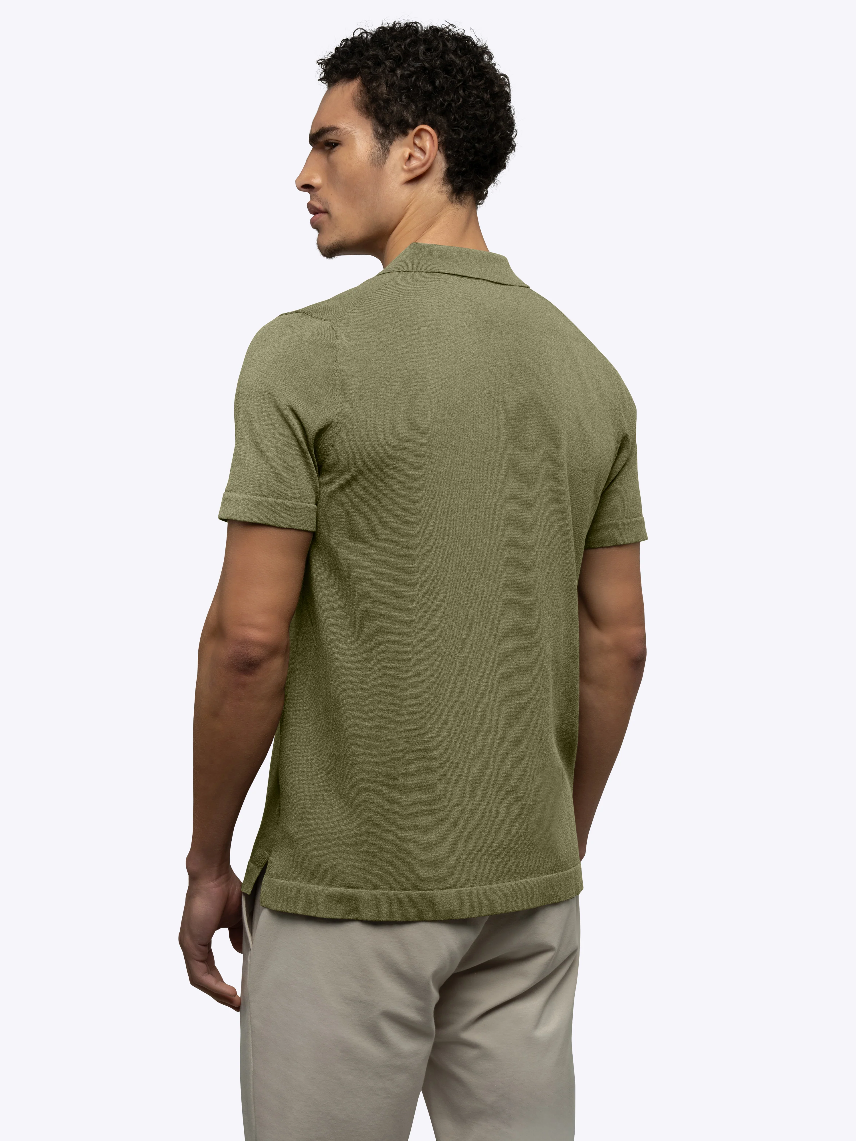 Riviera Knit Button Up | Capers Signature-Fit - Image 5