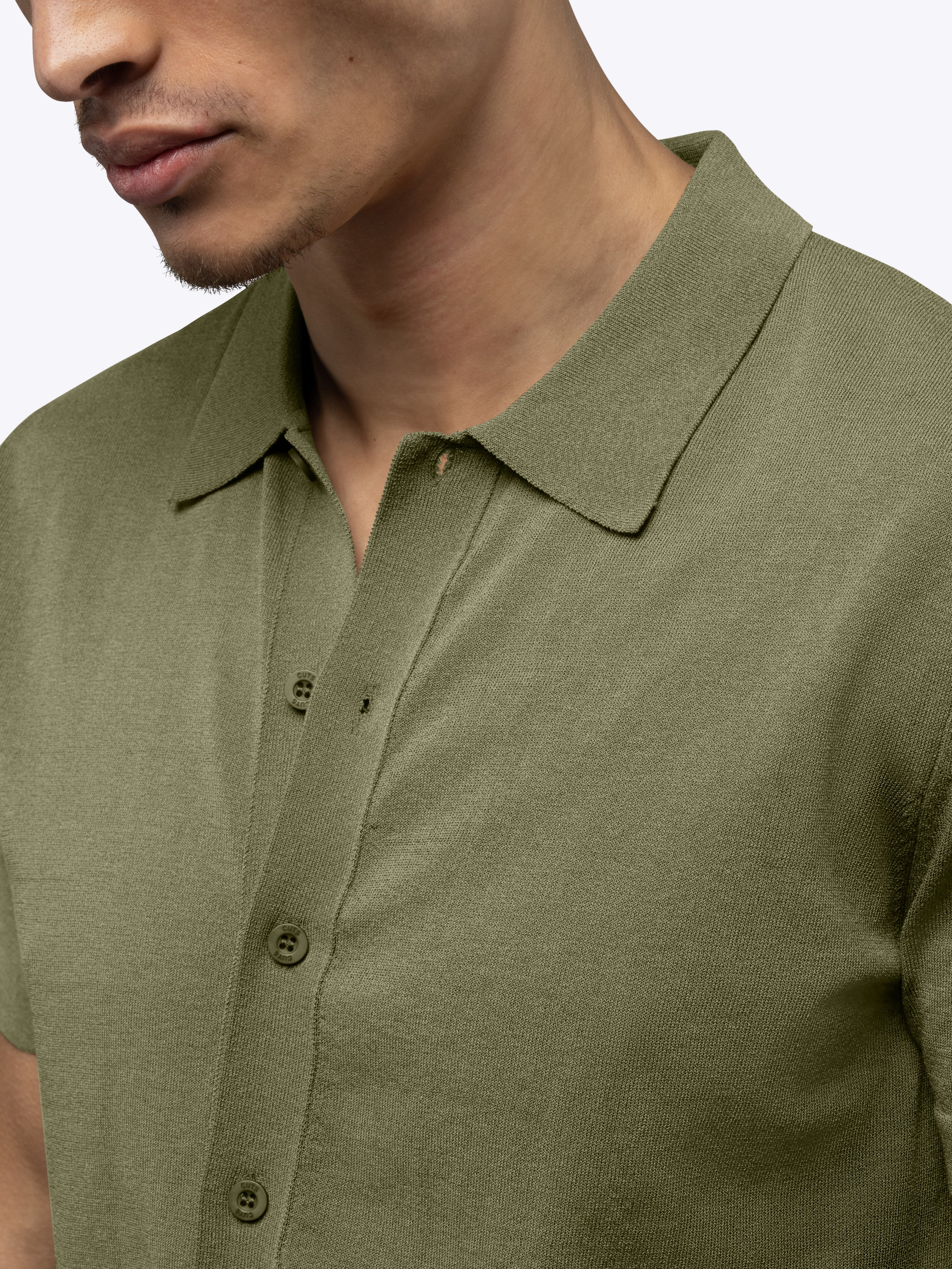 Riviera Knit Button Up | Capers Signature-Fit - Image 6