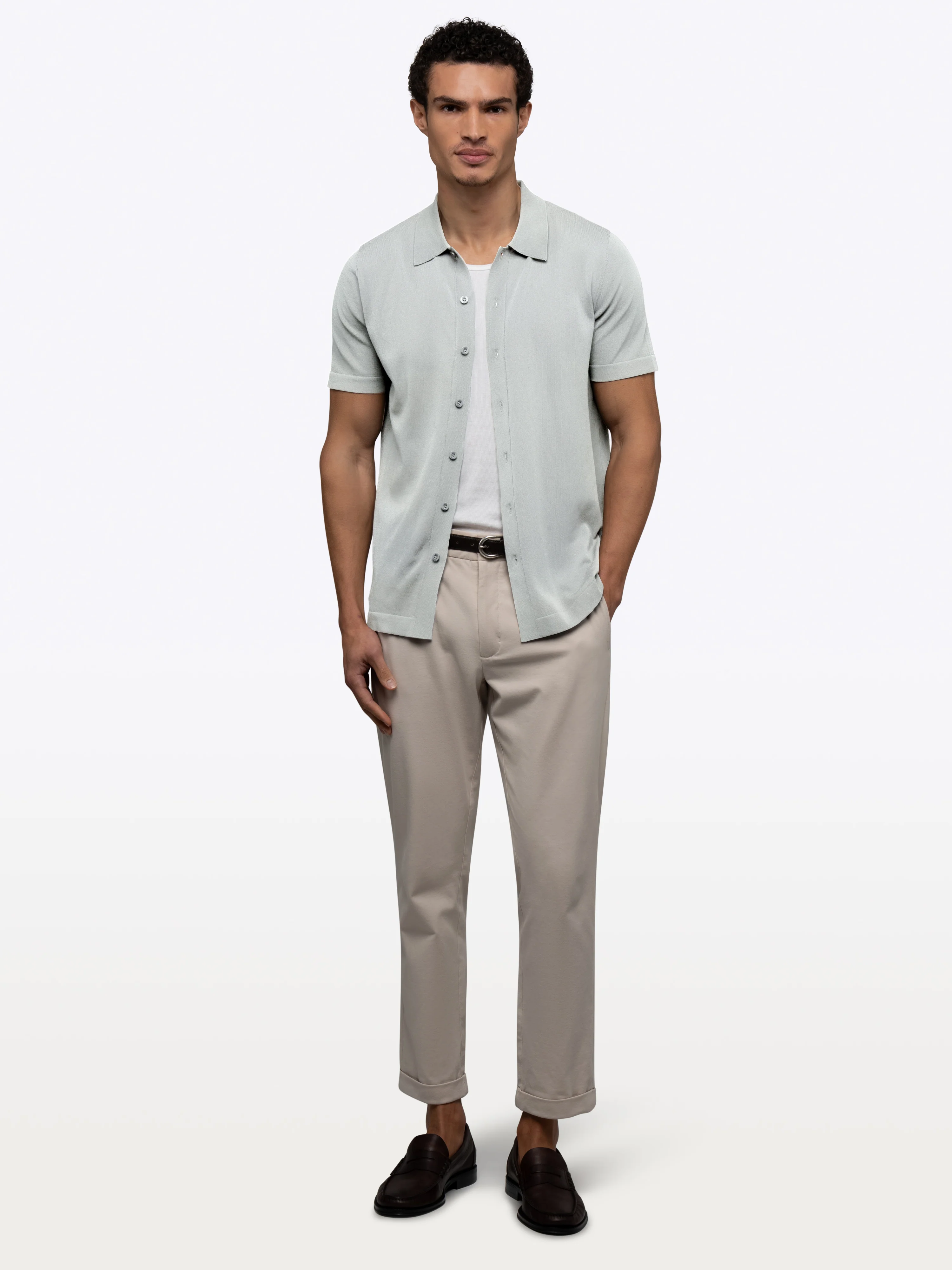 Riviera Knit Button Up | Metal Signature-Fit - Image 6