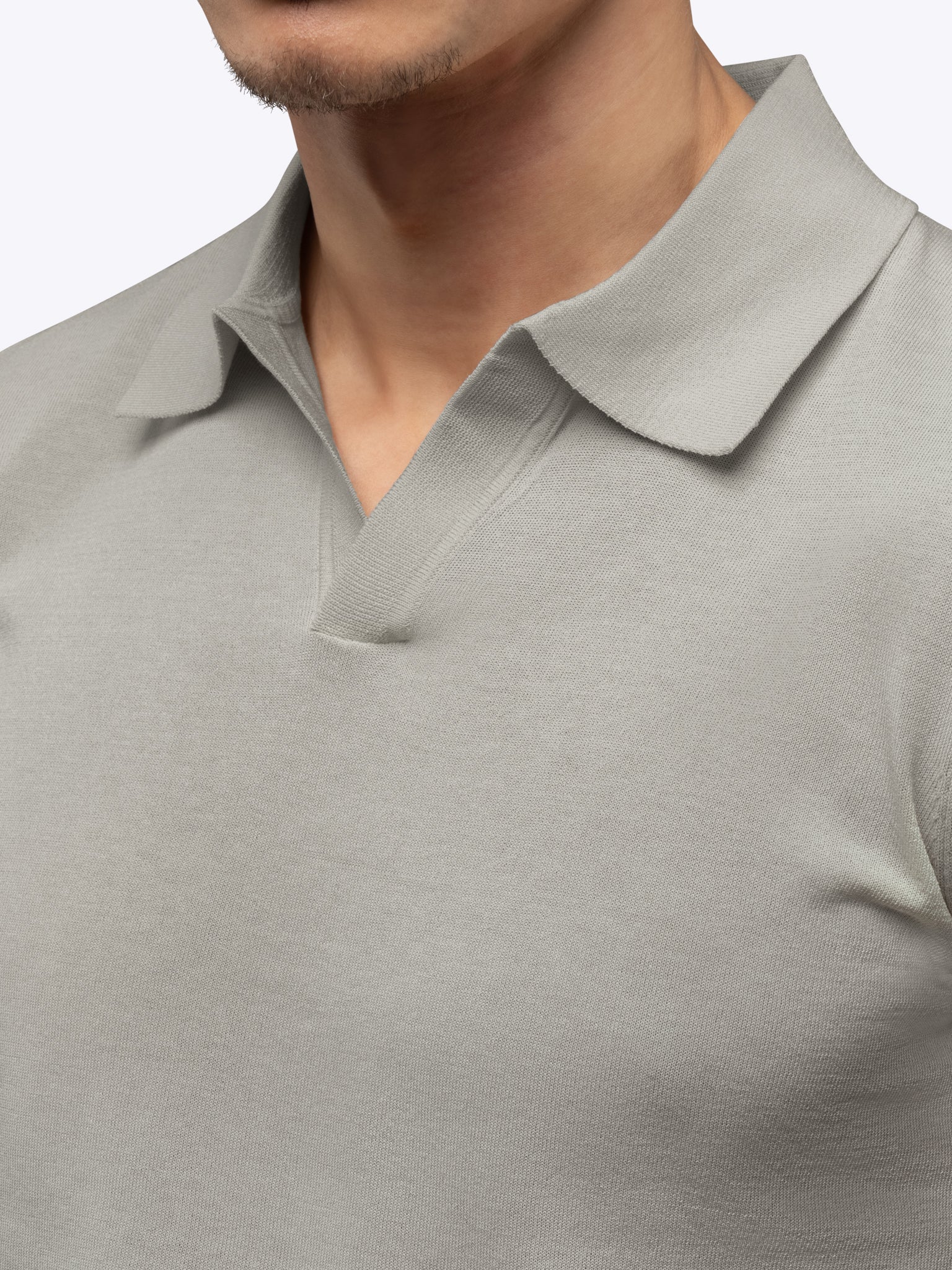 Riviera Knit Polo | Morning Dove Signature-Fit - Image 6
