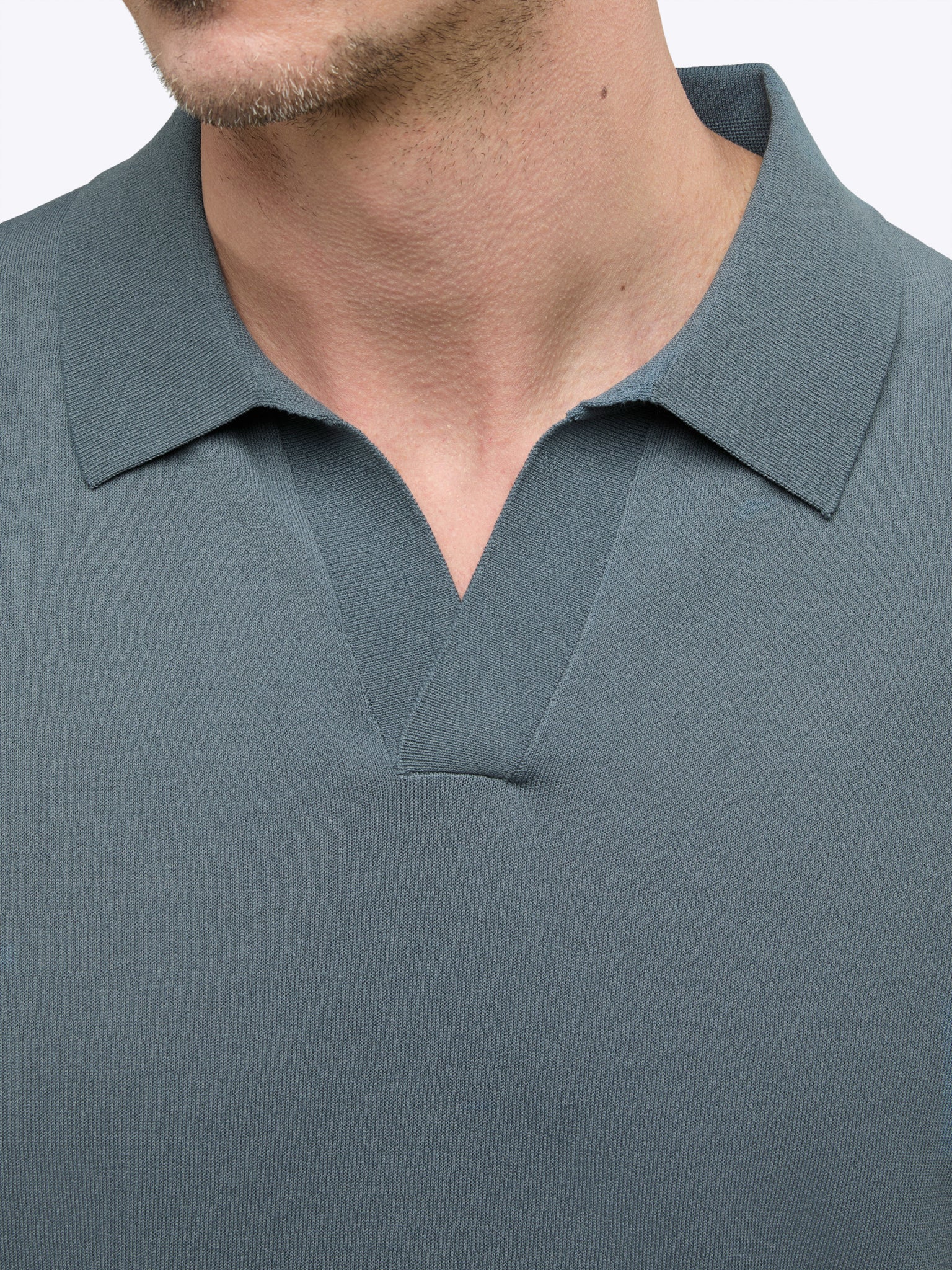 Riviera Knit Polo | Naples Blue Signature-Fit - Image 6