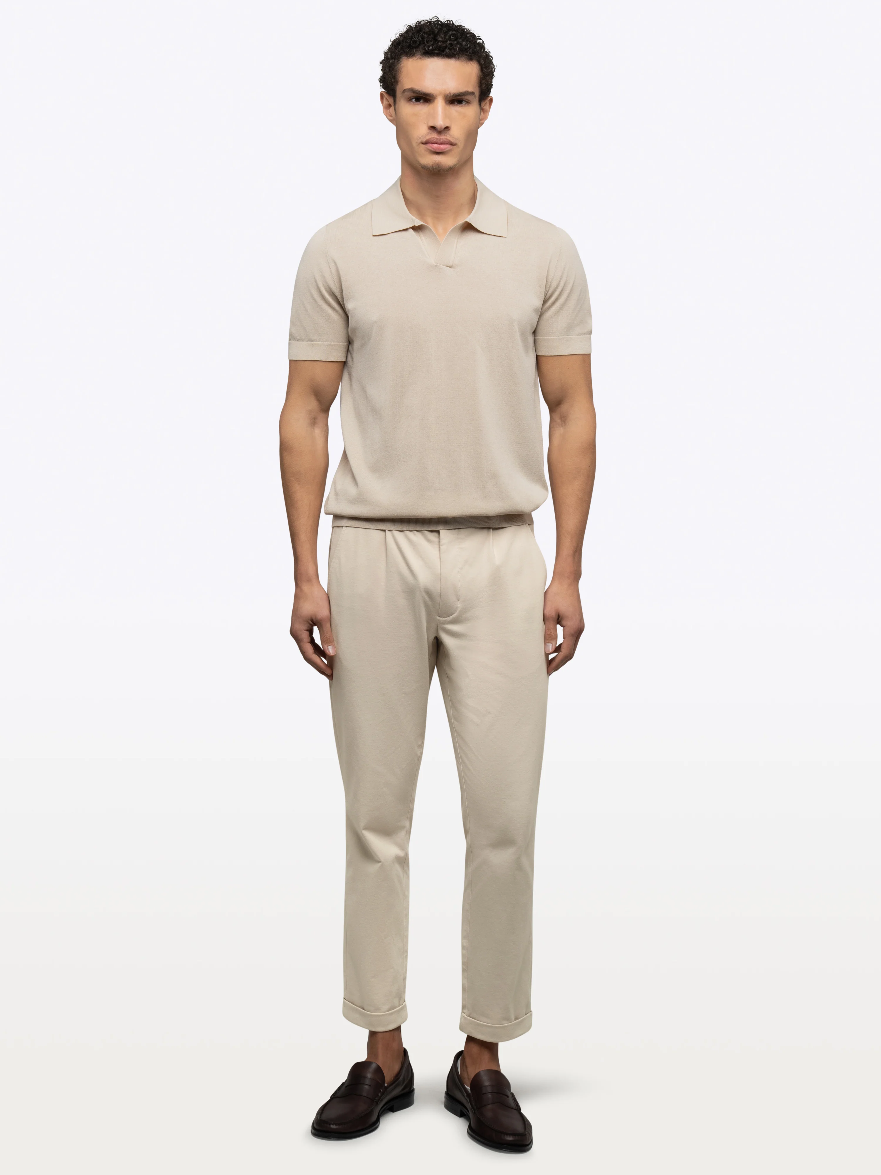 Riviera Knit Polo | Sand Dune Signature-Fit - Image 5