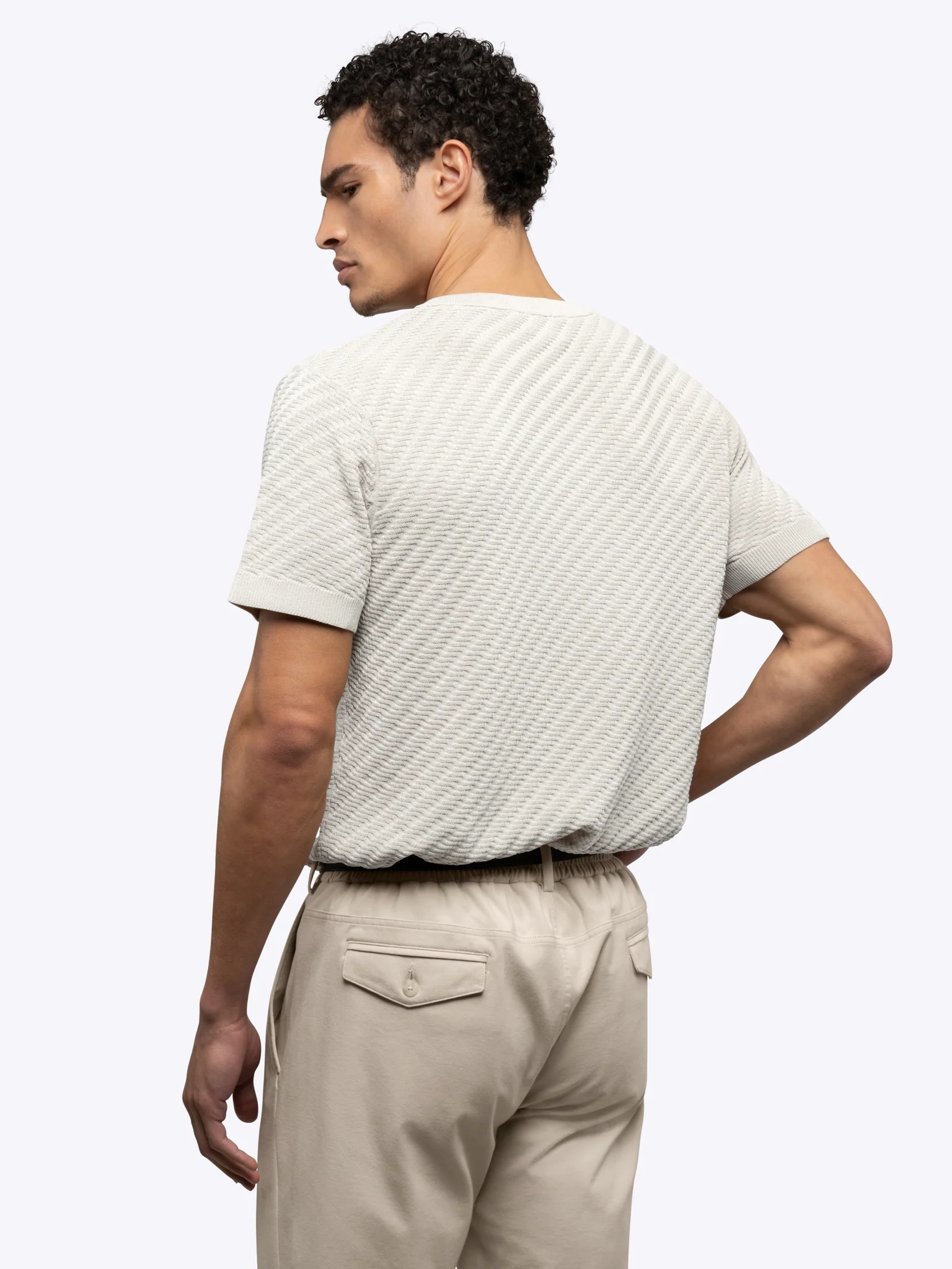 Riviera Knit Textured Tee | Nimbus Signature-Fit - Image 3