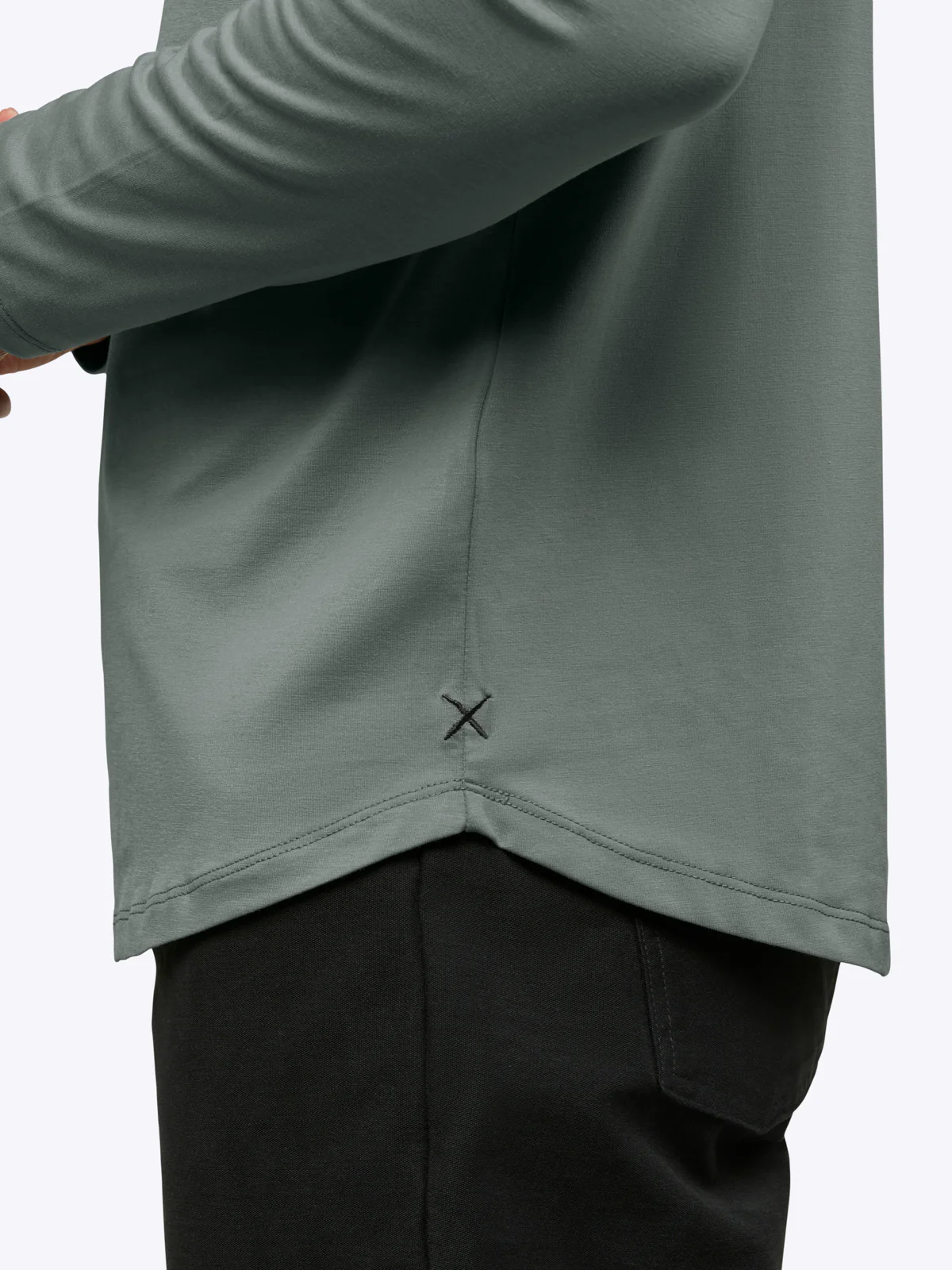AO Long Sleeve Curve-Hem Tee | Sage Signature-fit PYCA Pro® - Image 5