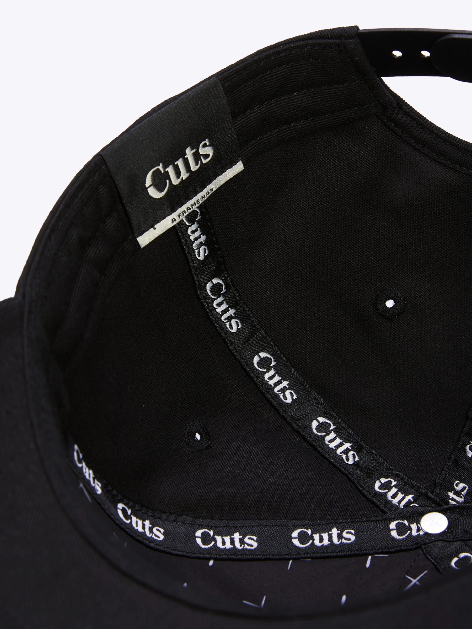 Script A-Frame Hat | Black w/ White - Image 4